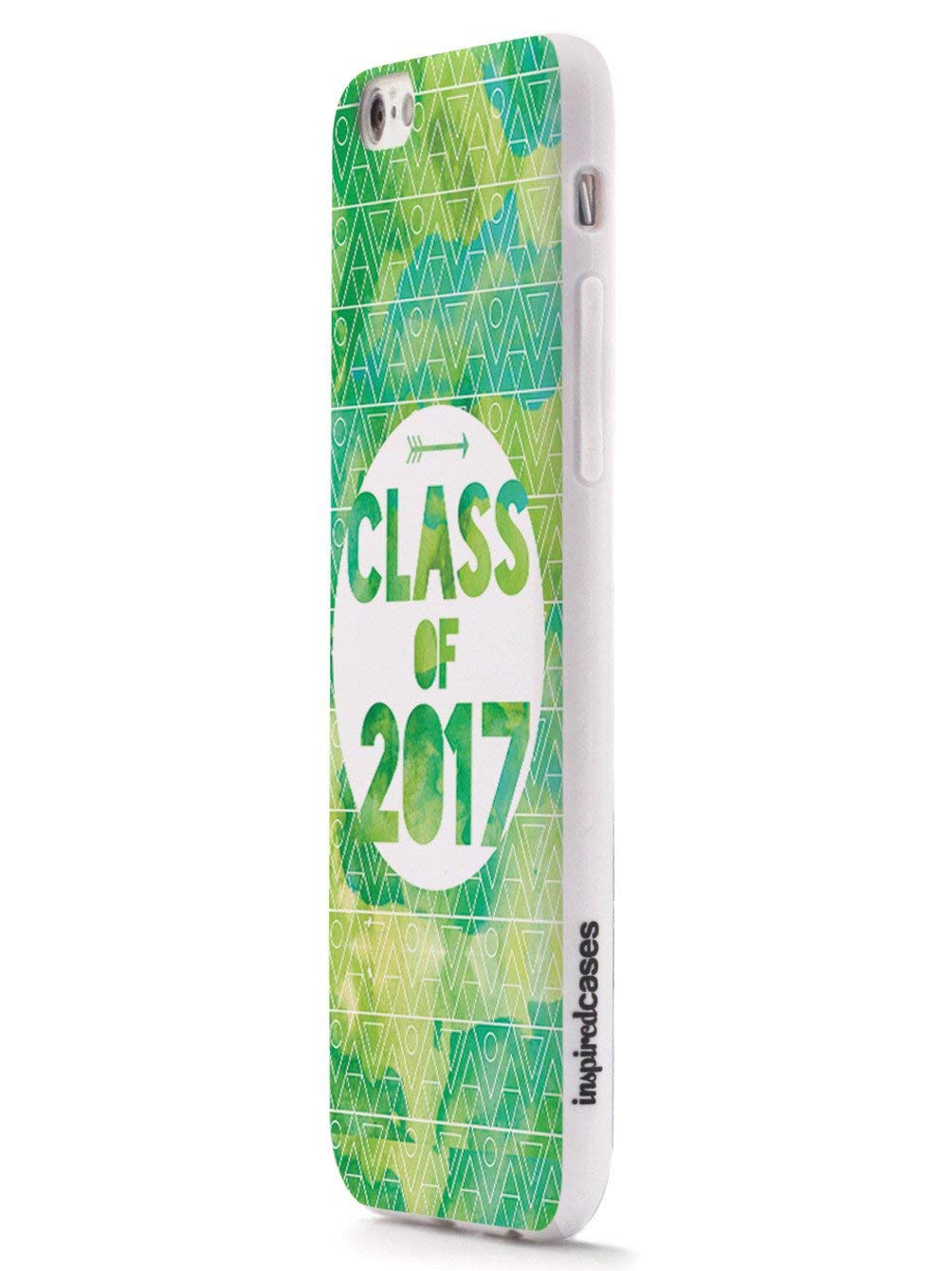 Inspired Cases - iPhone 12 Pro Case Compatible with Apple iPhone 12 Pro - 3D Textured Protective Phone Cover - Class of 2017 Design - Green Watercolor Pattern - Perfect for School, Work & Everyday Use