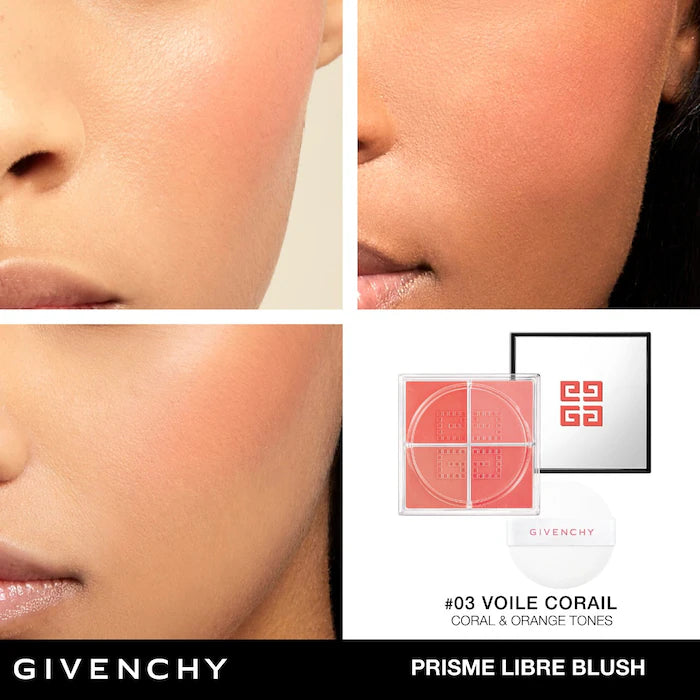 Givenchy Prisme Libre Loose Powder Blush - 12H Radiance & Long-Lasting Wear for Flawless Makeup | Perfect for Day to Night Glow & Special Occasions