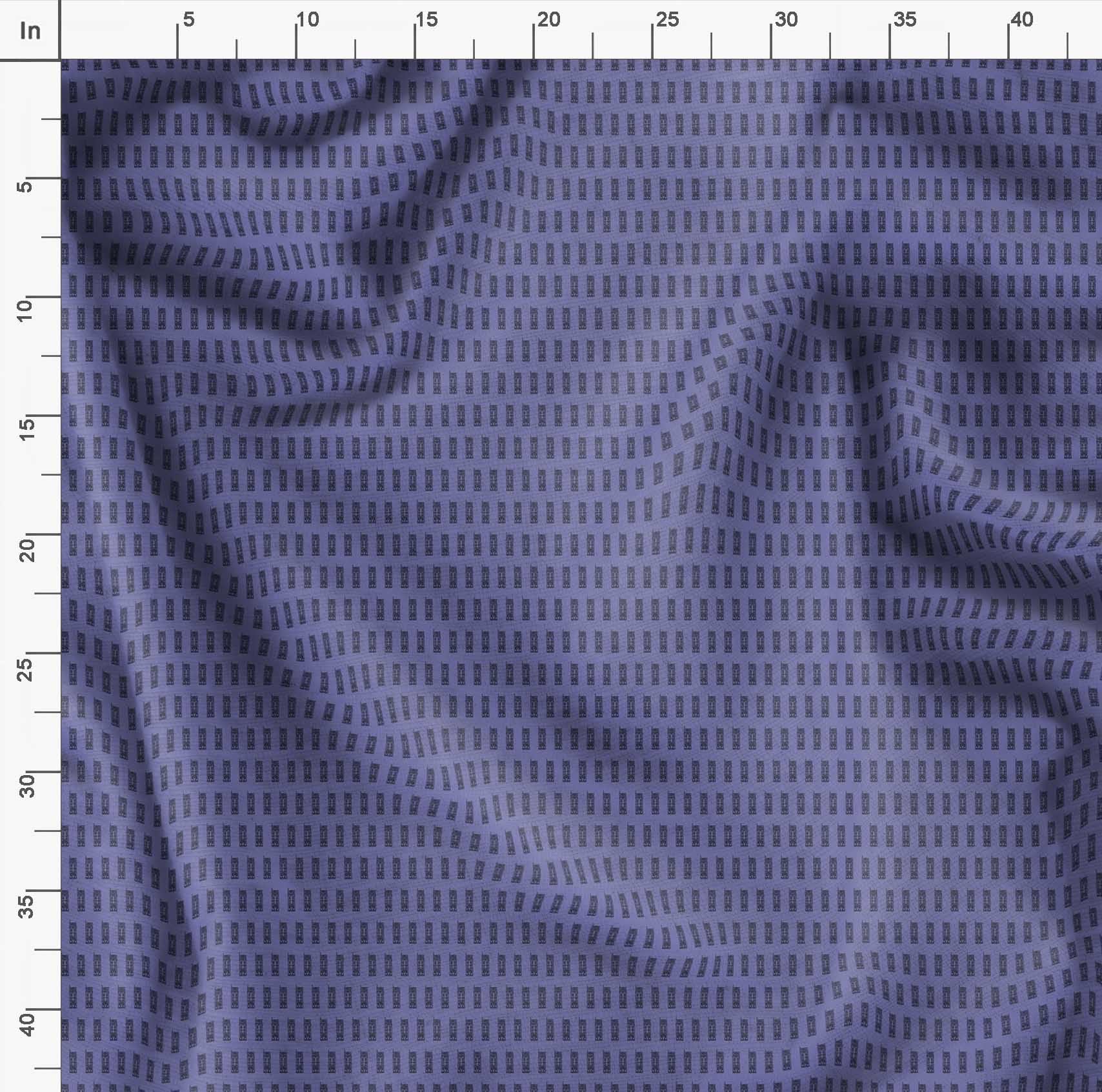 Soimoi Purple Polyester Crepe Fabric by The Yard - 42 Inch Wide Urban Tapestry Architectural Print Fabric for Dresses, Curtains & Home Decor - Architectural Marvels Woven into Urban Art Design