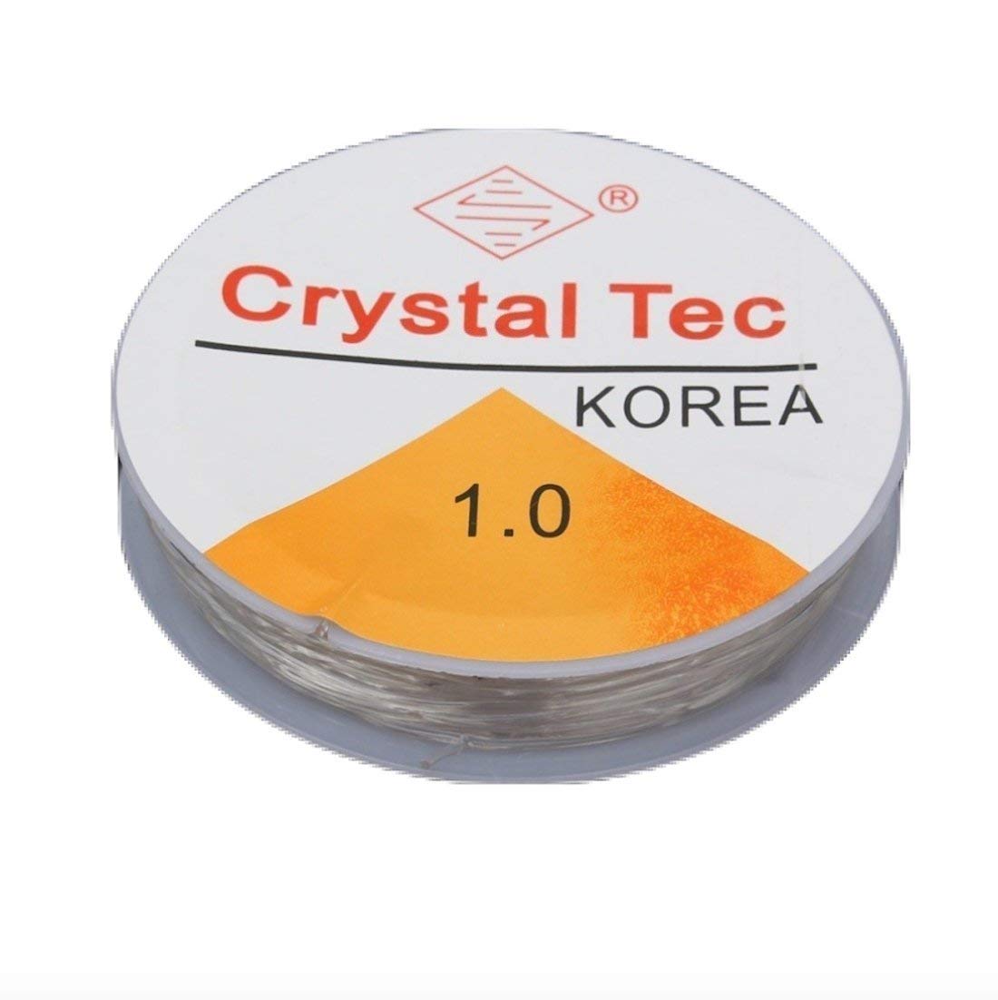 Stretchy Elastic Cord for Jewelry Making - 8.5m Clear Round Beading String (1.0mm) for Necklaces, Bracelets & DIY Crafts - Perfect for Beading, Macrame & Handmade Jewelry Projects