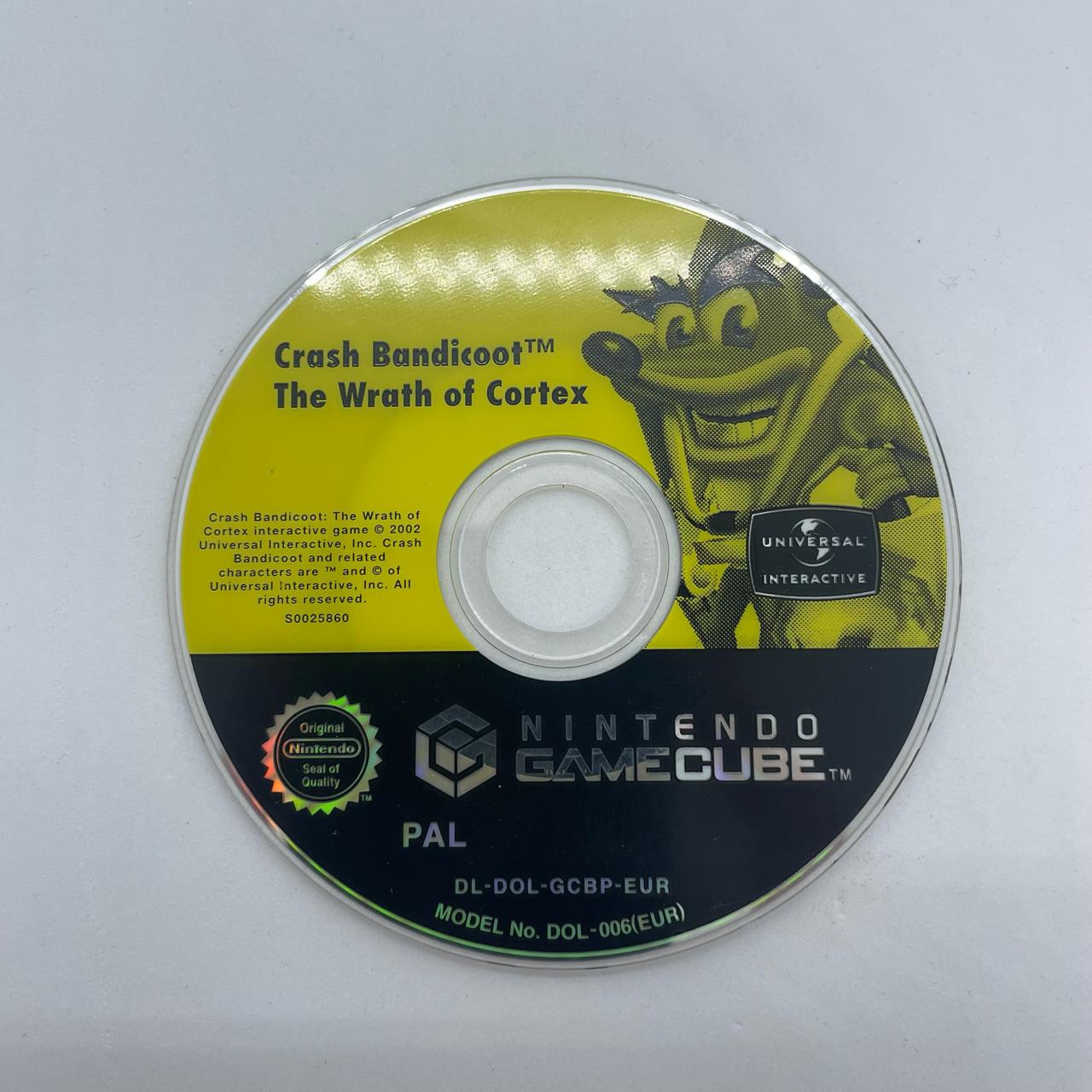 Crash Bandicoot The Wrath of Cortex - Nintendo GameCube Game Disc (PAL Version) - Classic Platformer Adventure for Retro Gaming Enthusiasts