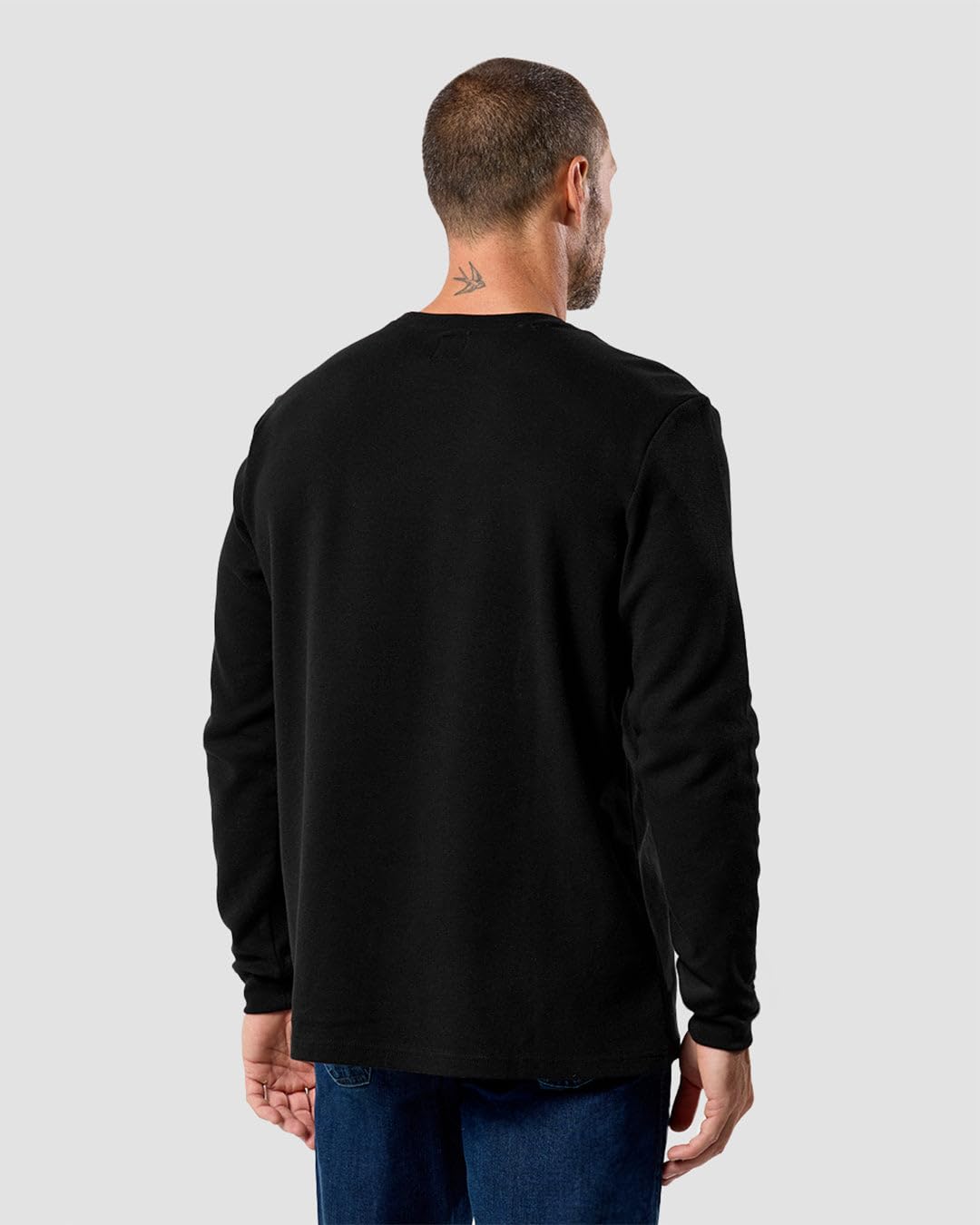 INTO THE AM Men's Long Sleeve Waffle Knit Thermal Shirt - Premium Crew Neck Long John Top (S-4XL) | Warm Winter Base Layer for Outdoor Activities & Casual Wear