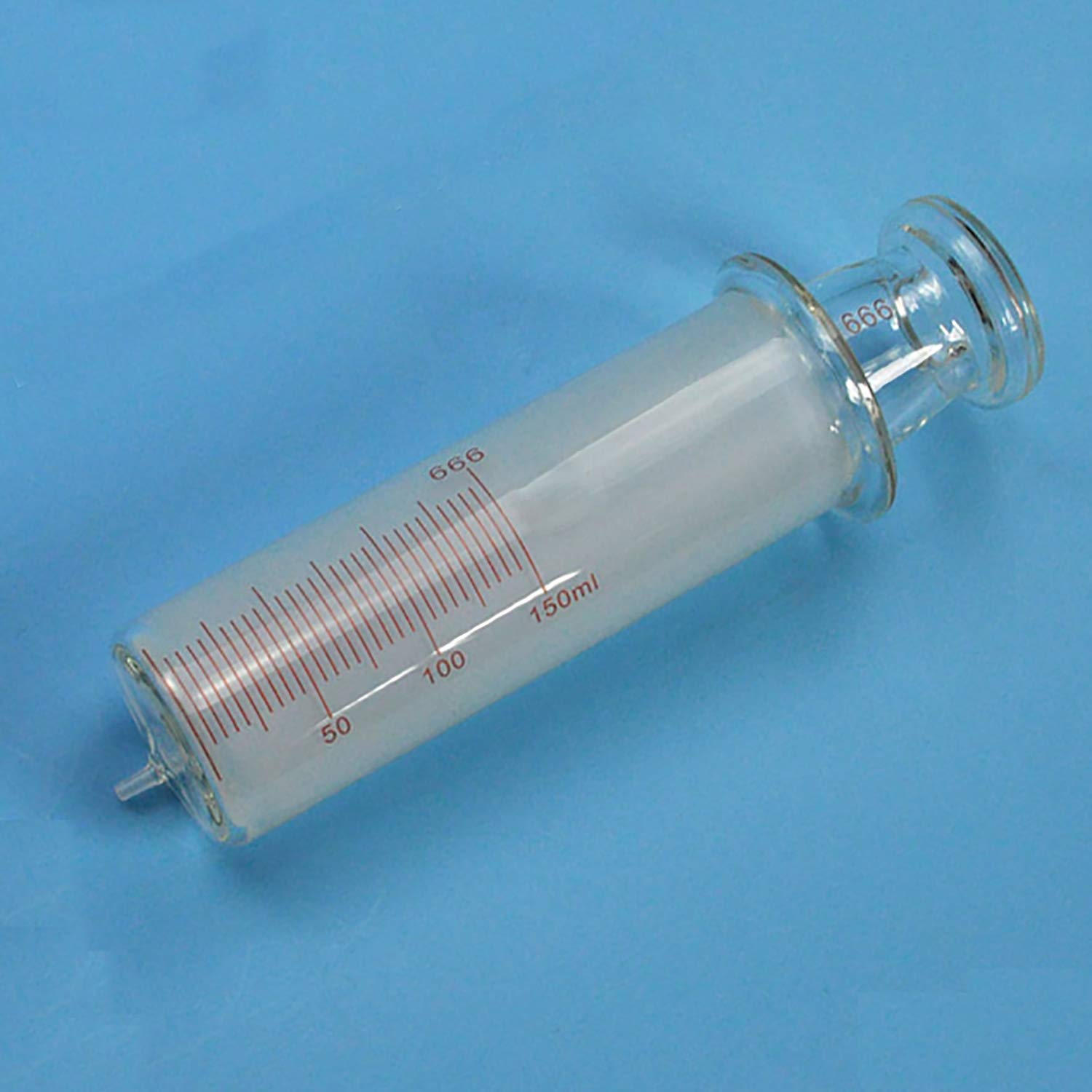 250mL Glass Syringes with Measurement Markings - Borosilicate Glass Injector for Scientific Labs, Medical Use, and DIY Projects - Ideal for Precise Liquid Measurement, Essential Oil Transfer, and Chemical Applications