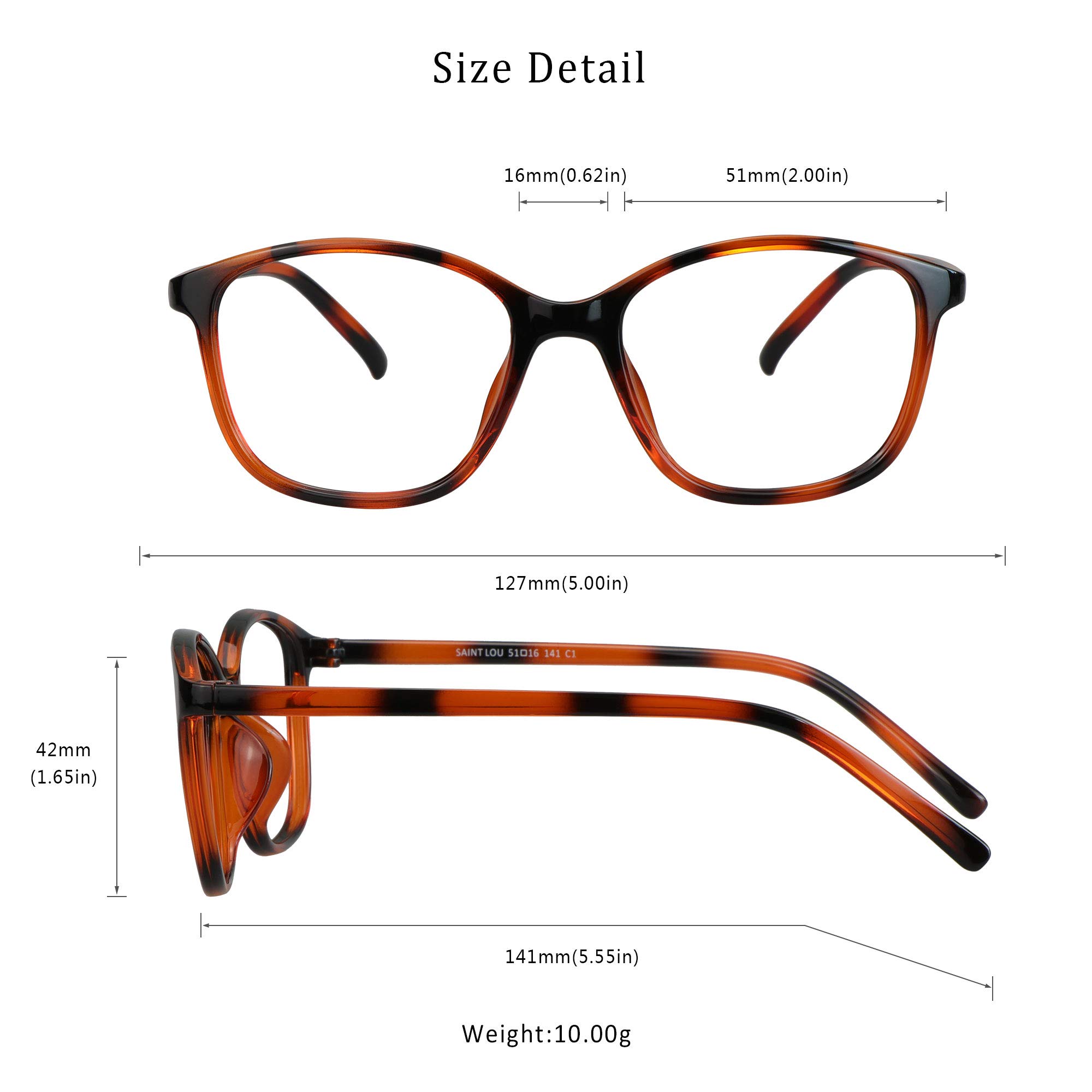 LifeArt Blue Light Blocking Glasses - Anti Eyestrain Computer & Gaming Glasses for Women & Men - Anti Glare Reading Glasses with 3.75 Magnification (Tortoise) - Perfect for Office Work, Screen Time & Night Driving