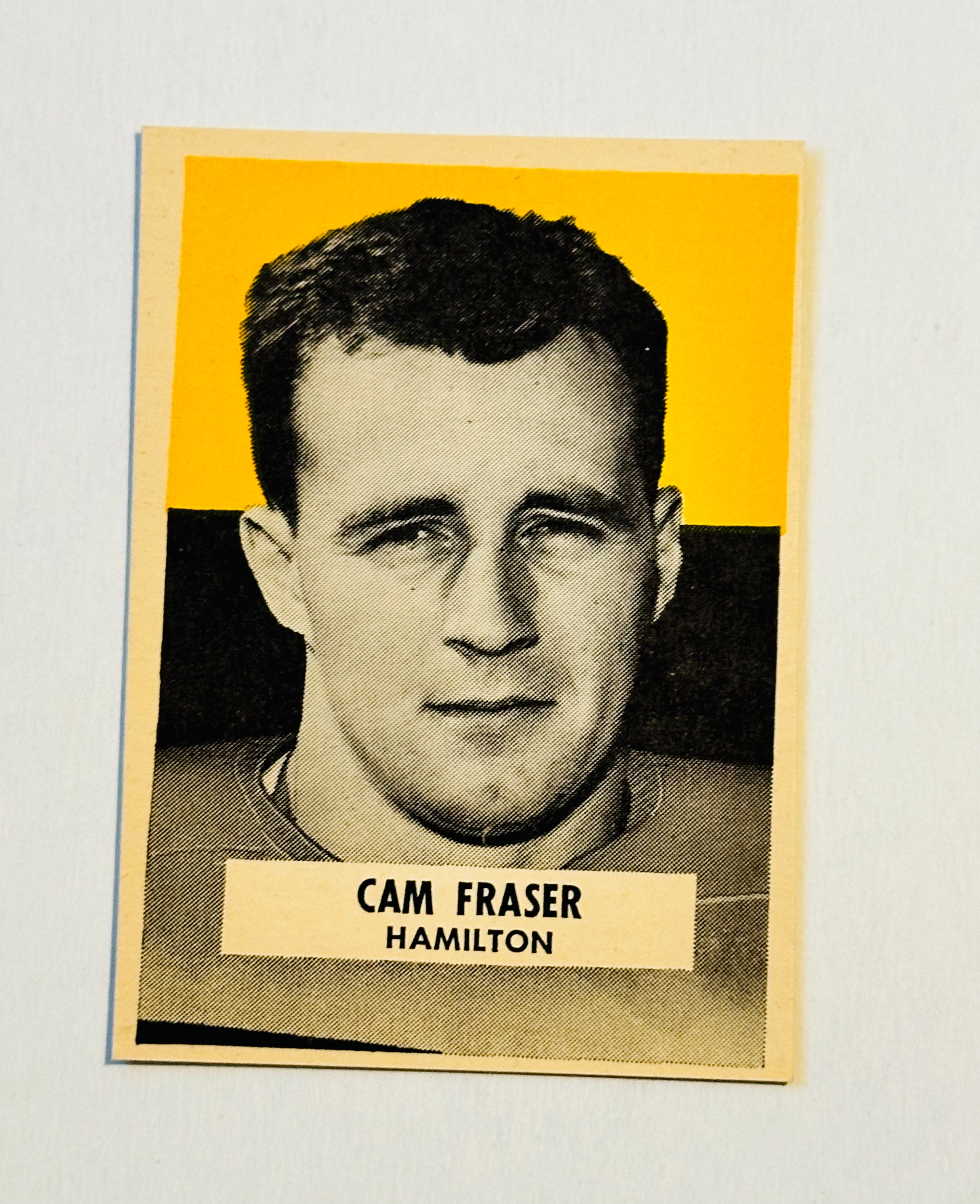 1959 Wheaties CFL Rare Cam Fraser Football Card - Mint Condition - Vintage Sports Collectible for Display & Investment