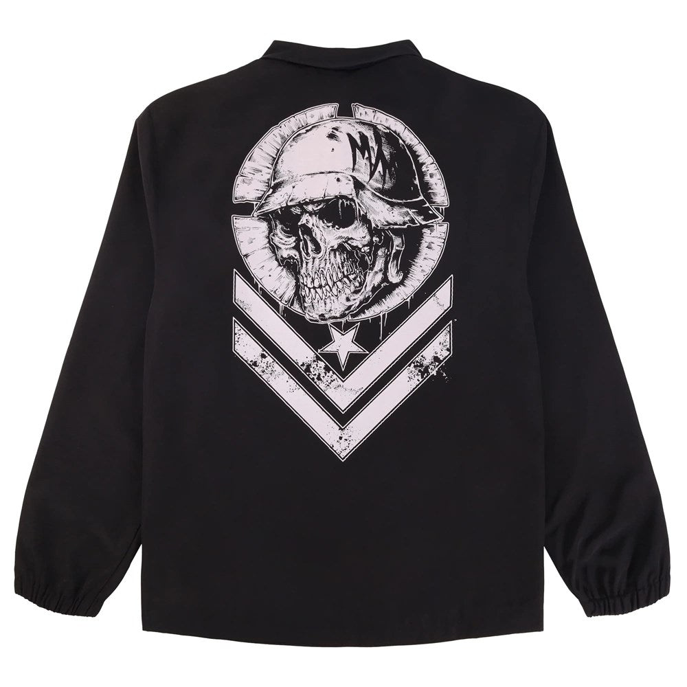 Metal Mulisha Wicked Coaches Jacket - Men's Stylish Vintage Baseball Outerwear for Skateboarding, Motorcycle Riding & Streetwear Fashion