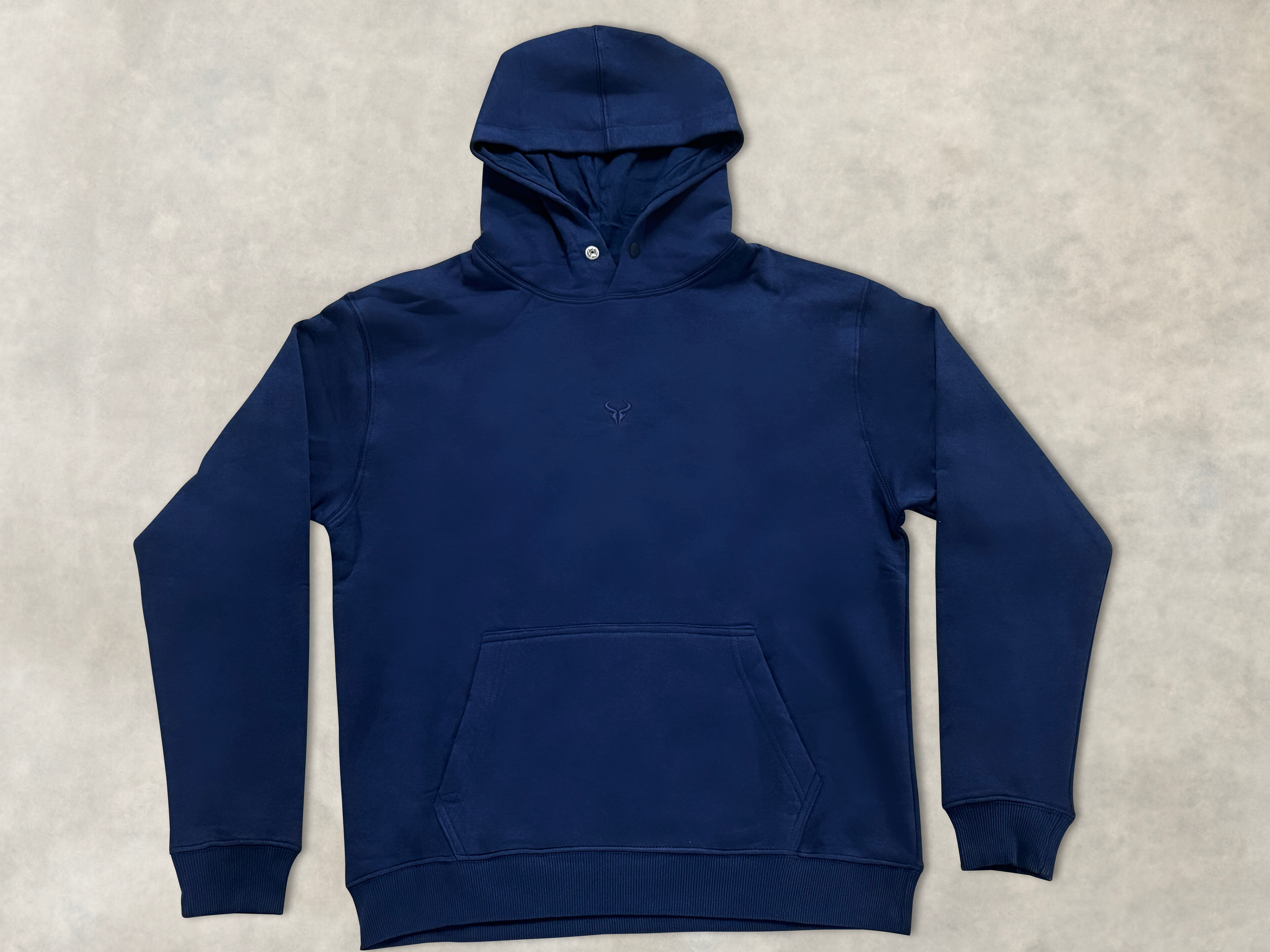 Cerus Navy Core Hoodie - Premium Cotton Pullover for Men & Women | Comfortable & Stylish for Casual Wear, Gym, and Outdoor Activities