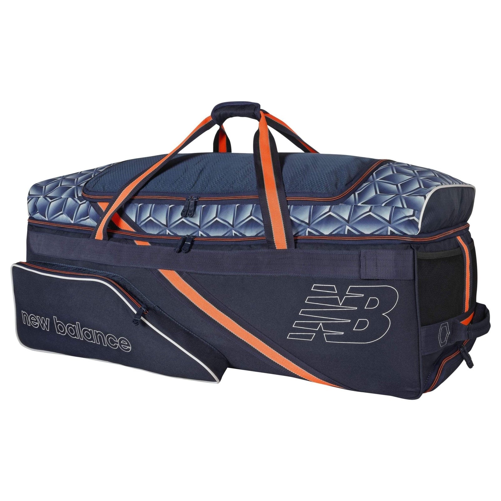 New Balance DC880 Large Wheelie Cricket Bag 2021 - Durable Rolling Cricket Gear for Travel & Practice - Perfect for Club Matches & Training Sessions