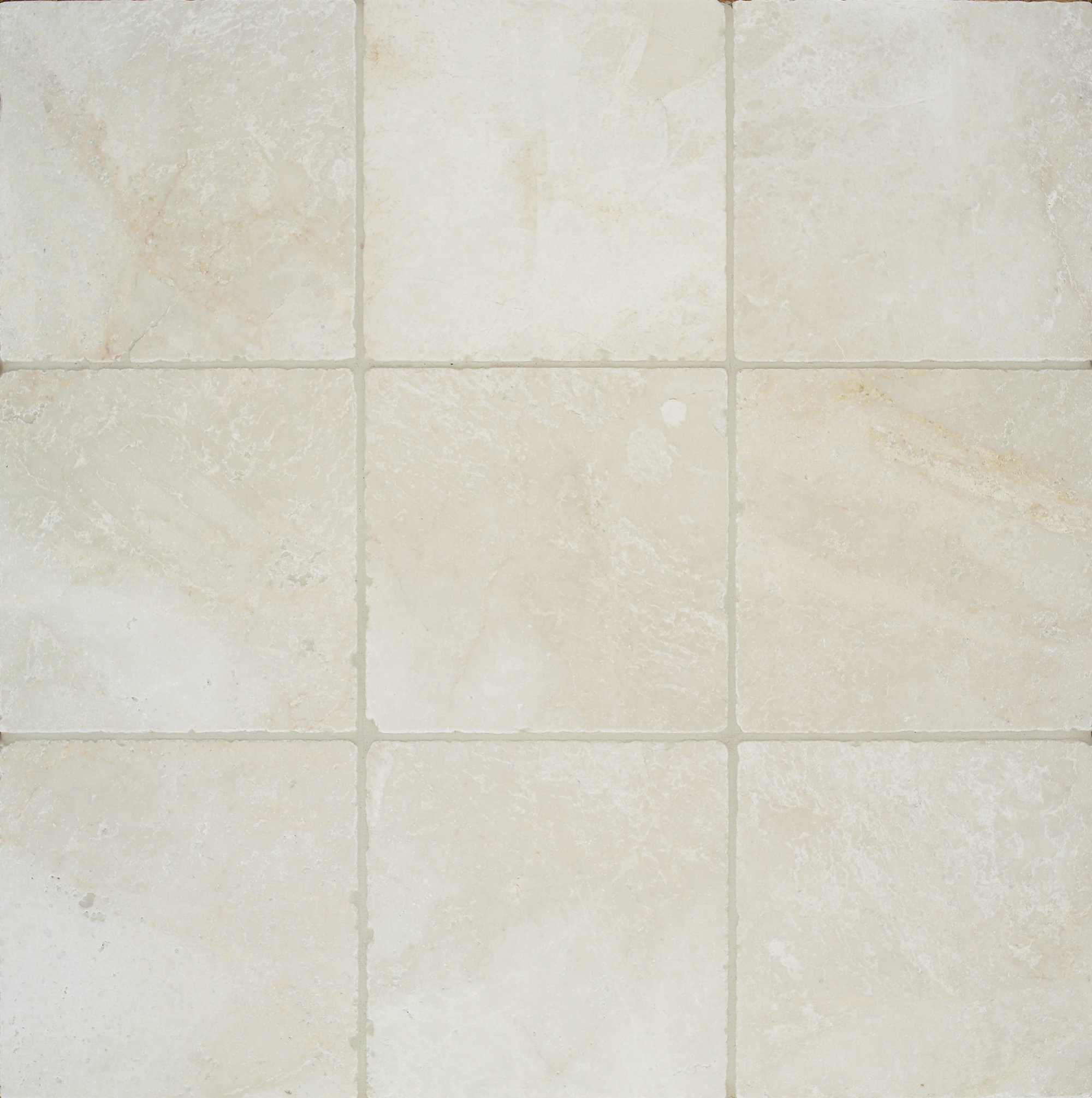 6x6 Inch Crema Marfil Tumbled Marble Tile - 6 Sq Ft Natural Stone Floor & Wall Tile for Bathroom, Kitchen Backsplash, and Shower Renovation