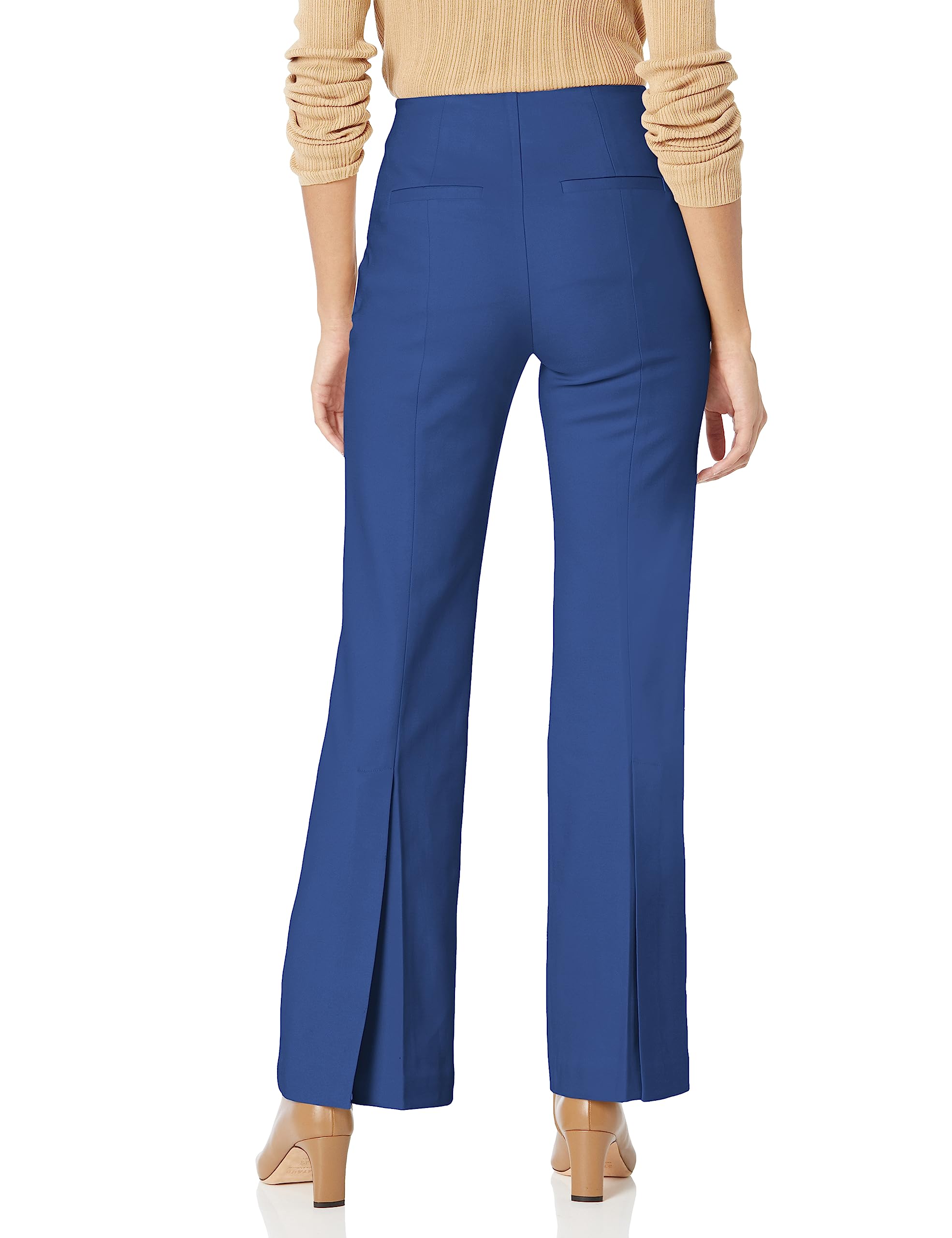 Trina Turk Women's Wide Leg High Waist Pants with Back Slit - Comfortable Stretch Fabric for Work, Office & Casual Wear | Plus Size Options Available