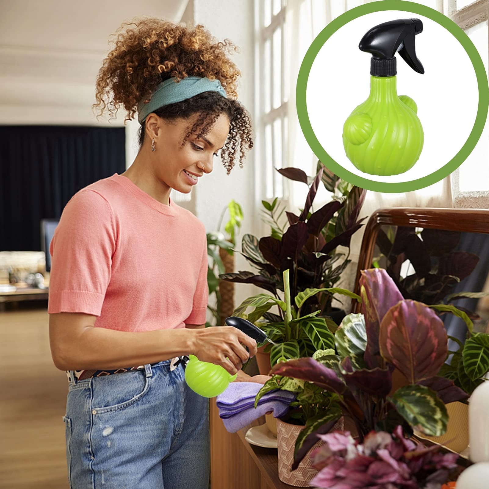 DOITOOL 1 Gallon Pressure Sprayer - Plant Watering Can with Pump for Indoor/Outdoor Flowers, Bonsai, Garden & Baby Shower - Plastic Water Spray Bottle for Home, Lawn & Greenhouse Use