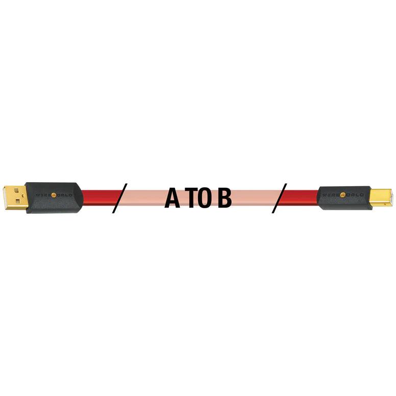 Premium Wireworld Starlight 8 USB 2.0 A to B Audio Cable - High-Speed Digital Connection for Studio Monitors, DACs & Audio Interfaces - Perfect for Home Recording, Professional Studios & Hi-Fi Systems