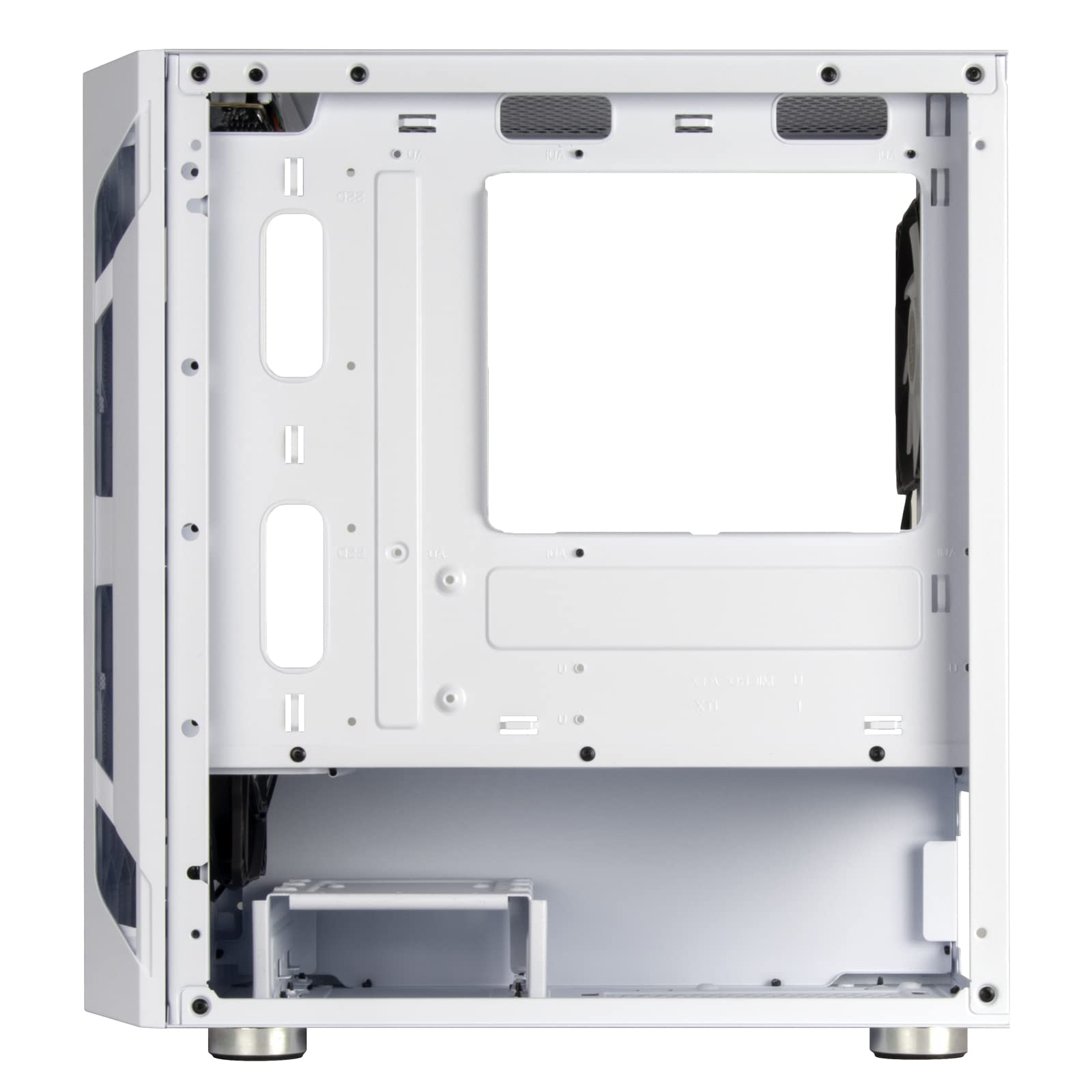 SilverStone Technology FARA H1M PRO White Micro-ATX Tower PC Case with Tempered Glass Side Panel & 3 ARGB Fans - Compact Gaming Case for High-Airflow Builds, Perfect for Esports & Streaming Setups (SST-FAH1MW-PRO)