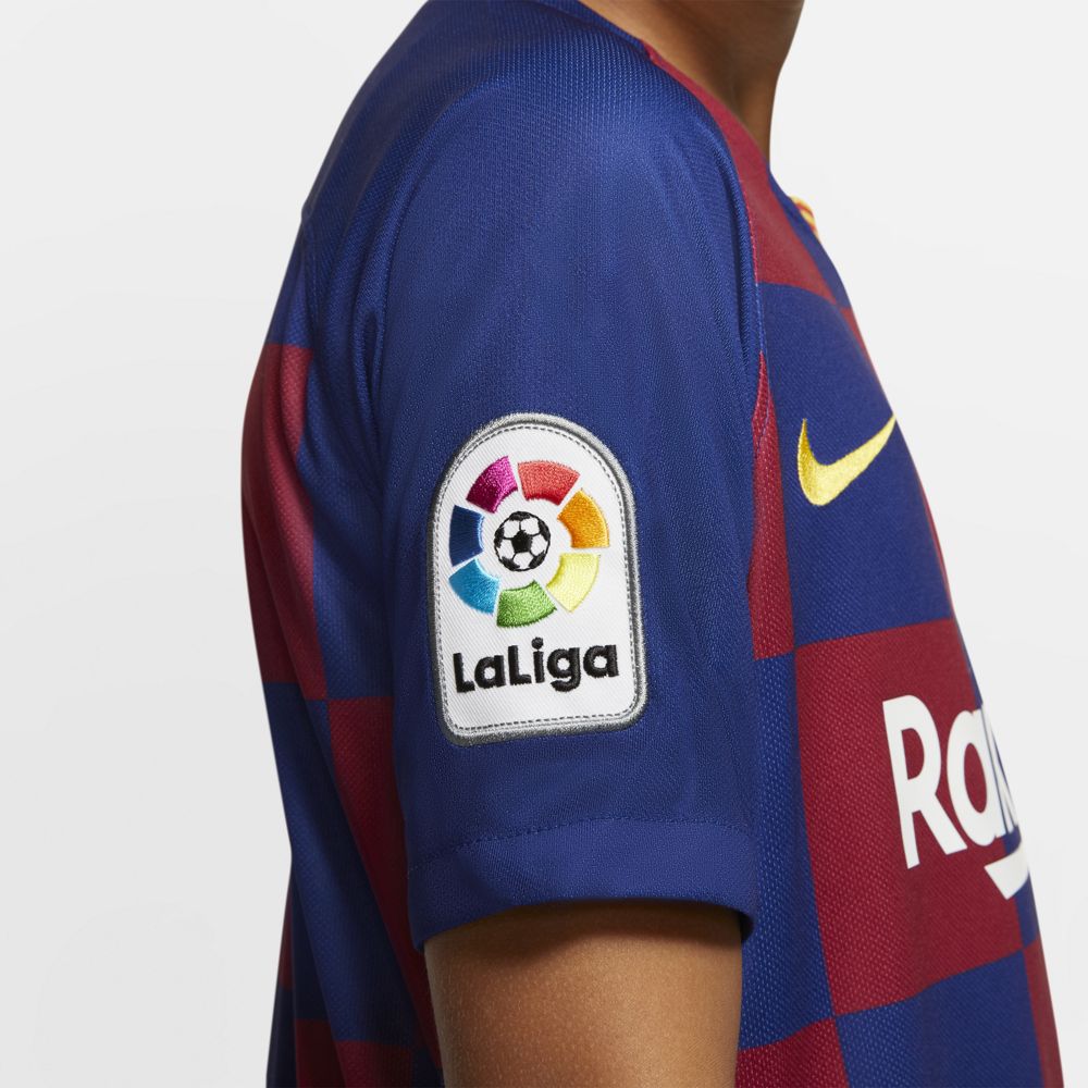 Nike FC Barcelona 2019/20 Stadium Home Big Kids' Soccer Jersey - Authentic Youth Football Shirt for Boys & Girls - Perfect for Match Day, Training & Fan Support