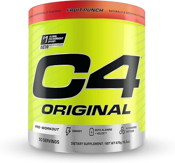 Cellucor C4 Original Pre Workout Powder - Energy & Endurance Booster for Gym, Running & Fitness Training