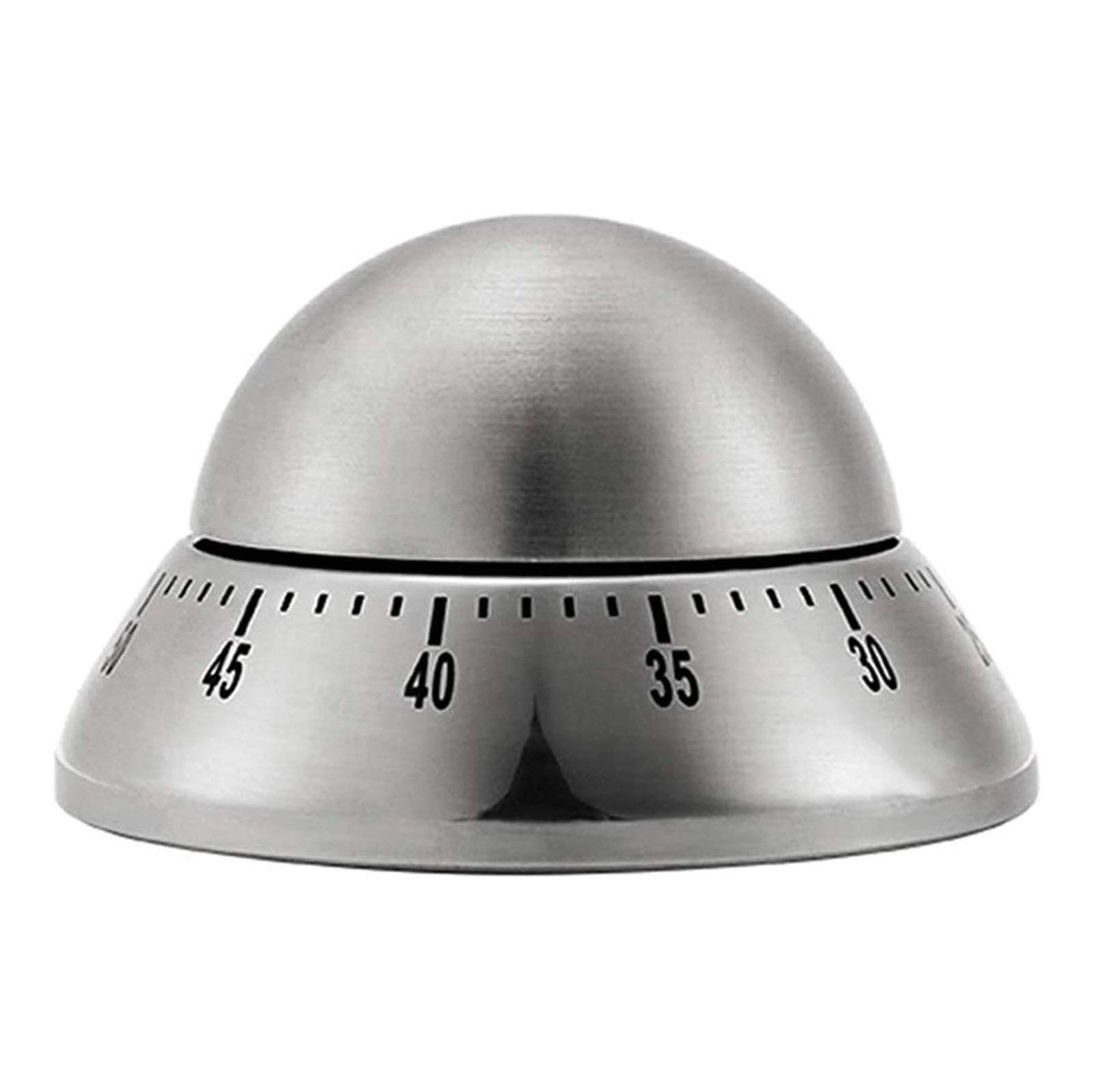 Kitchen Timer with Loud Alarm - No Batteries Required, Magnetic Backing & Stainless Steel Body - Countdown Timer for Cooking, Baking, and Meal Prep - Perfect for Chefs and Home Cooks