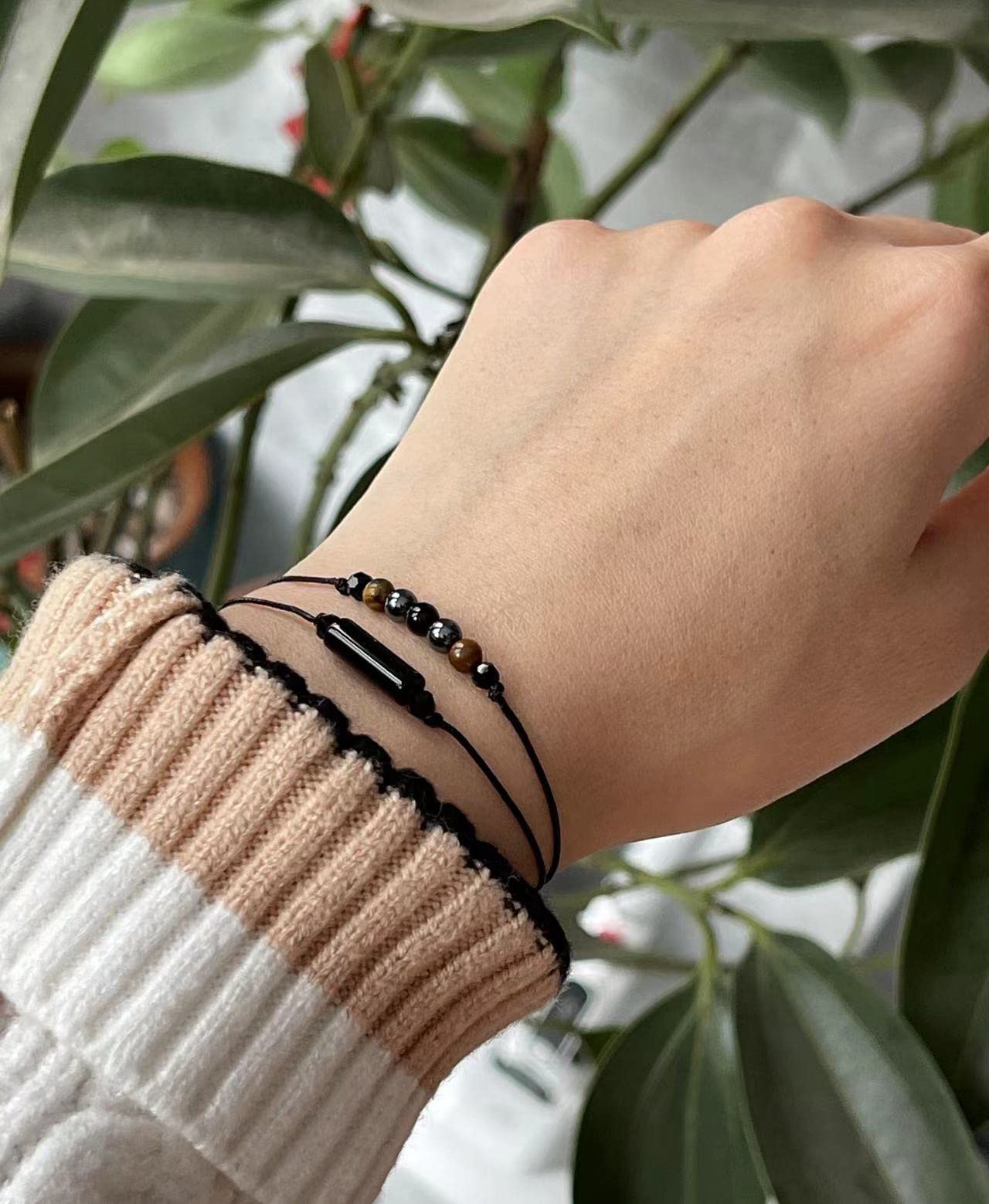 Black Obsidian Protection Bracelet for Women - Empath & Energy Healing, Anxiety Relief, Stress Calming, Luck & Wish Bracelet - Reiki Gift for Spiritual Wellness & Daily Wear