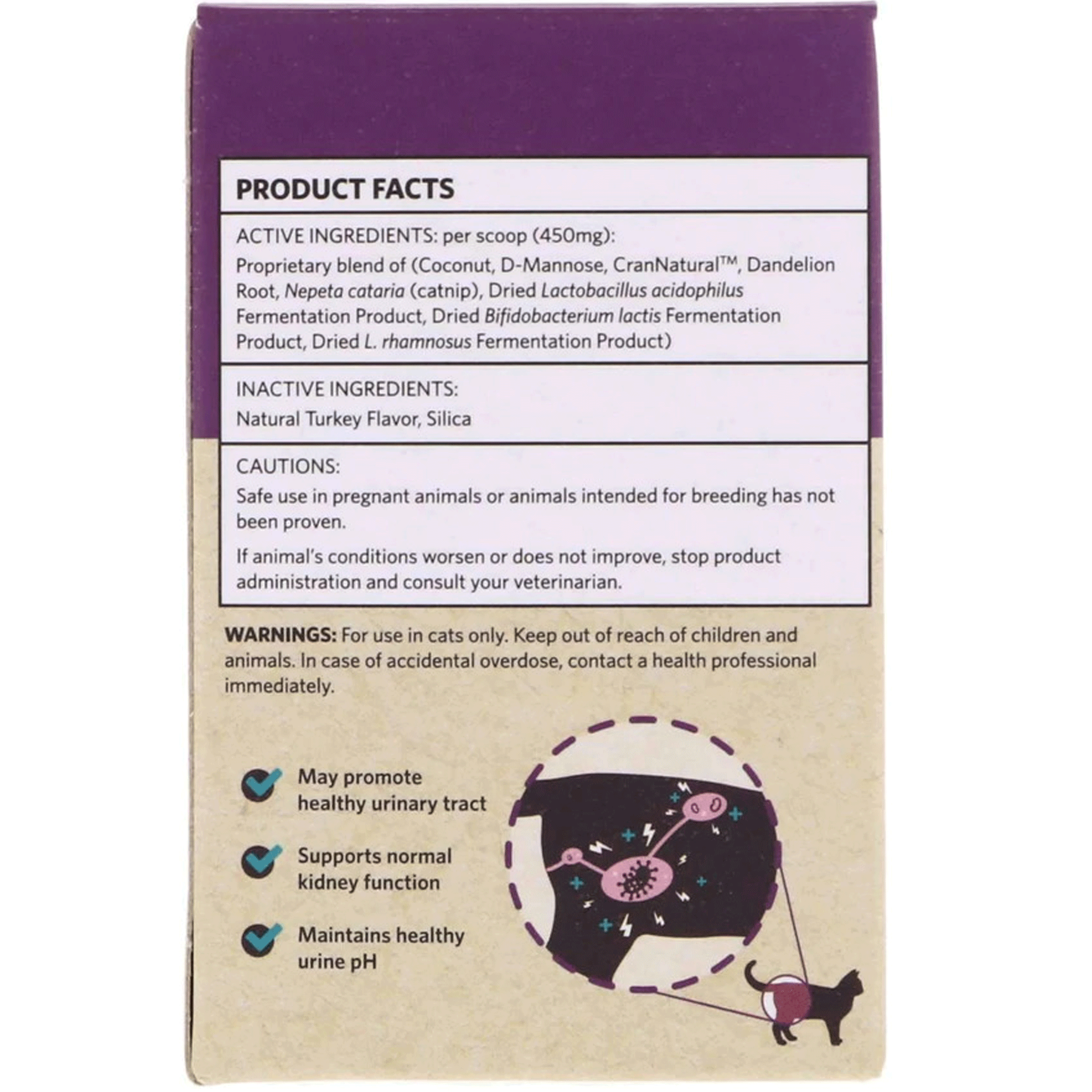 Meowbiotics Kitty P. Freely Turkey & Cranberry Cat Supplements for Digestive Health - Probiotics for Cats with Sensitive Stomach - Supports Gut Flora & Immune System - Perfect for Picky Eaters & Indoor Cats