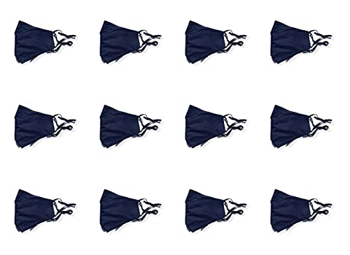 12 Navy Blue Perfect Fit Masks
