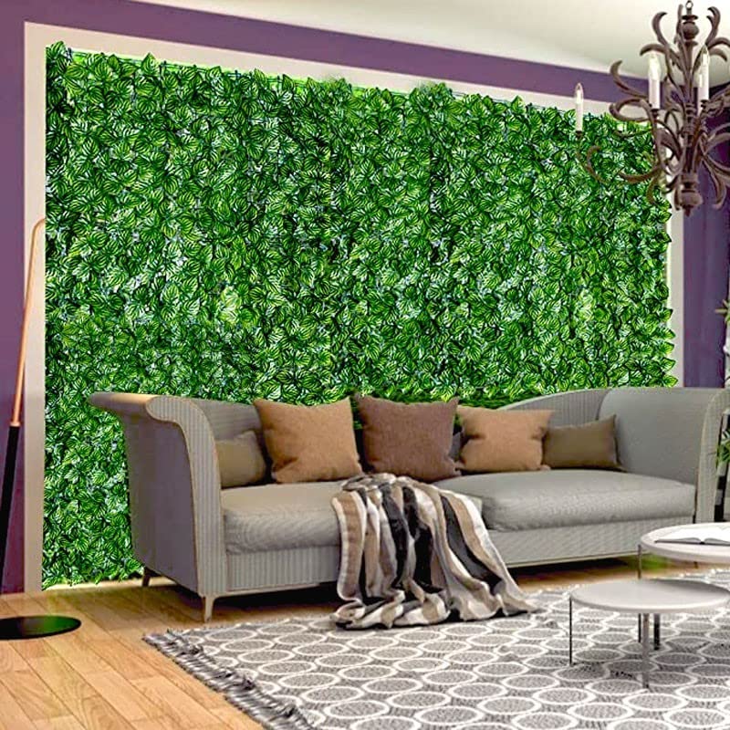 Artificial Leaf Privacy Screen - 200x200cm Green Faux Ivy Fence for Garden Decor, Wedding Backdrop & Outdoor Shade - Durable UV Resistant Decorative Fencing (WEWYQSJXBXF-220623) | Perfect for Patio Privacy, Balcony Cover & Event Decorations