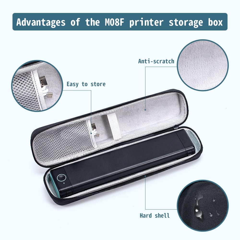 Phomemo M08F Wireless Tattoo Transfer Stencil Printer with Carrying Case - Thermal Copier Machine Kit for Tattoo Artists - Includes 10 Free Thermal Papers - Perfect for Tattoo Studios & Mobile Artists