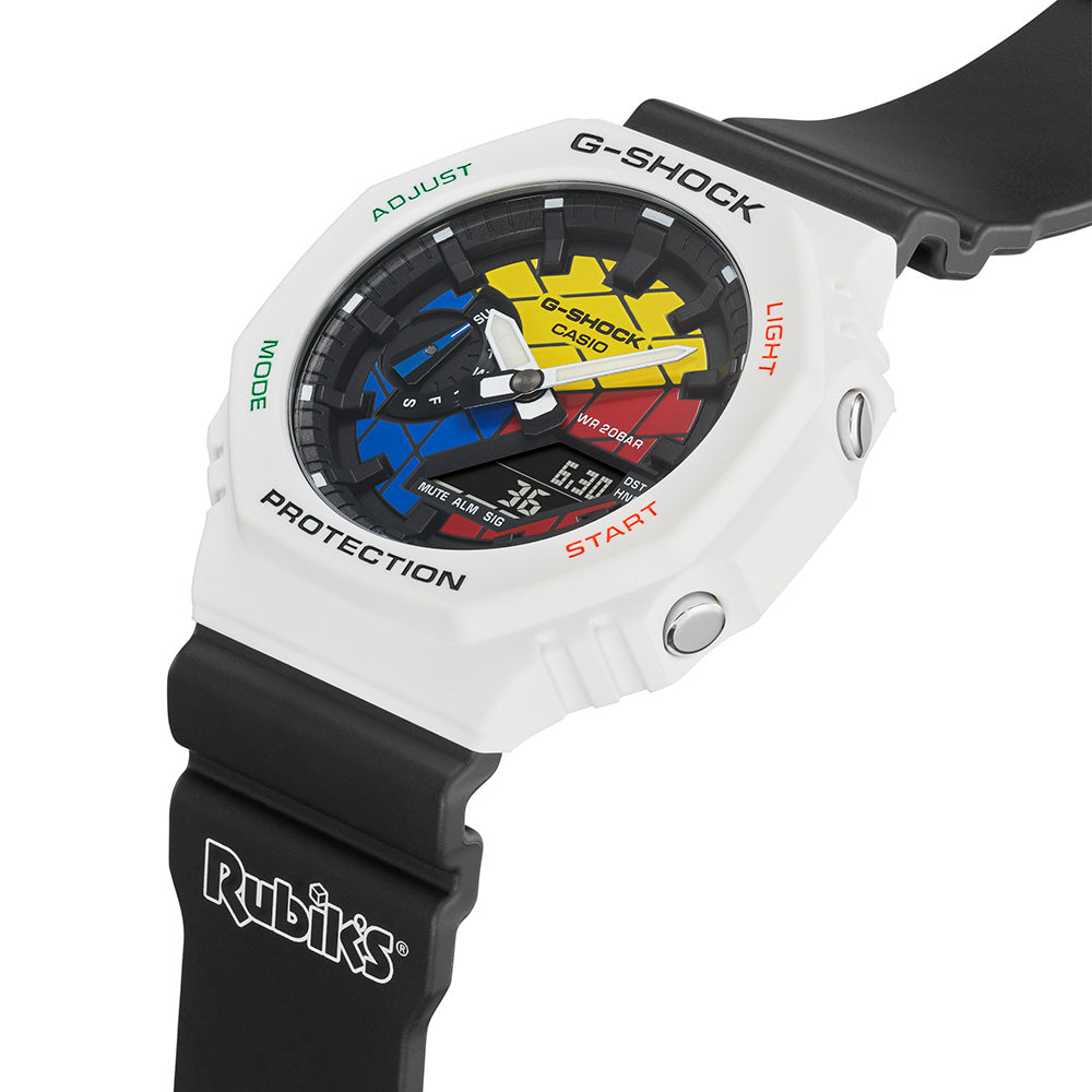 G Shock GAE2100RC 1A Rubik's Cube Limited Edition Watch - Stylish Digital Sport Watch for Men, Durable Shock Resistant Design - Perfect for Outdoor Adventures, Sports & Everyday Wear