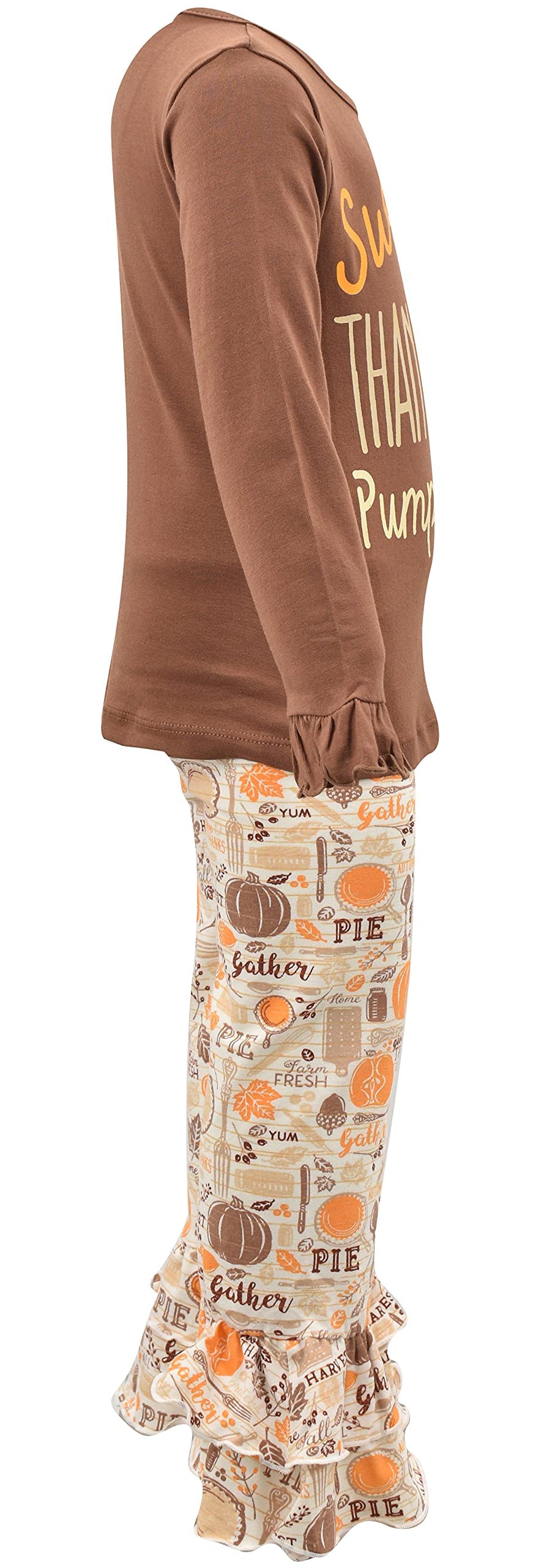 Girls 2-Piece Outfit - Ruffle Leggings & Long Sleeve Shirt Set for Toddlers | Playtime & Party Wear