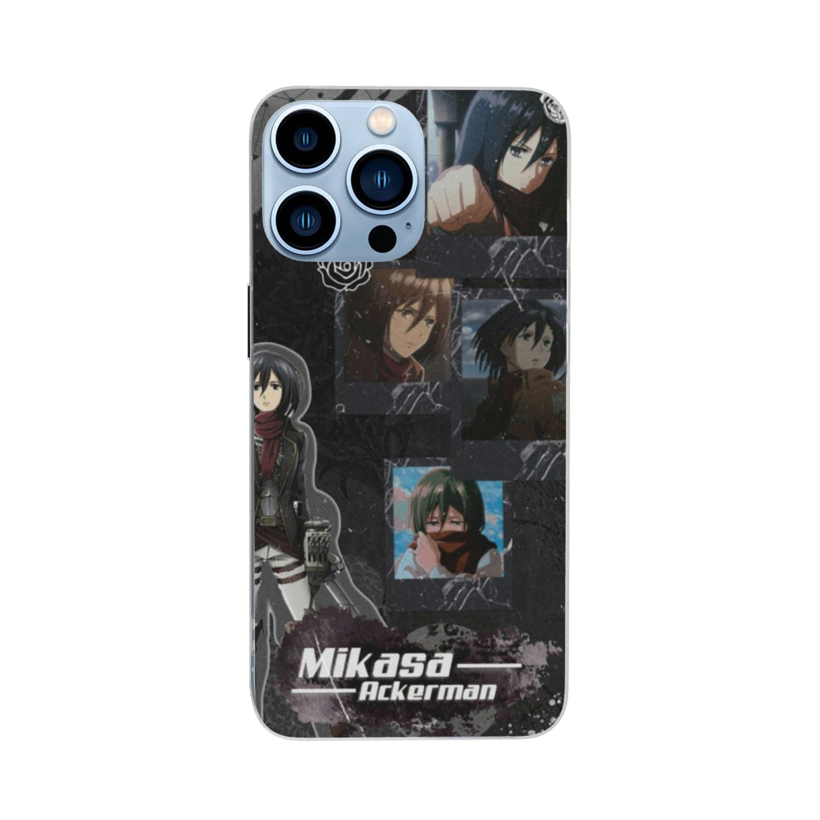 Attack on Titan Mikasa Ackerman Anime Phone Case - Compatible with iPhone 11 - Durable Protective Cover for Daily Use & Cosplay Fans