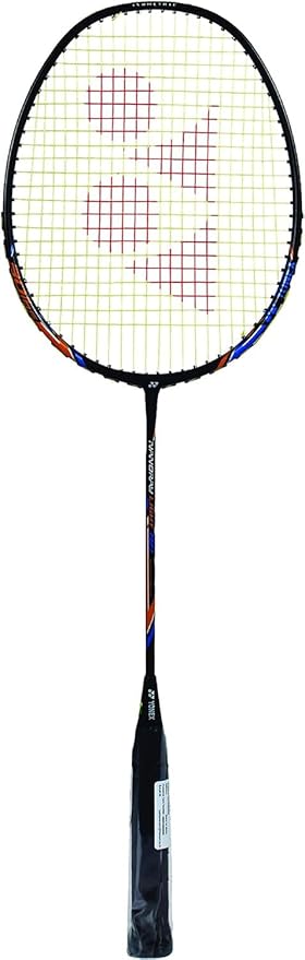 Yonex Nanoray Light 18i Black Badminton Racket - Prestrung Carbon Fiber Racquet for Beginners & Intermediate Players | Perfect for Training, Tournaments & Recreational Play | Made in China