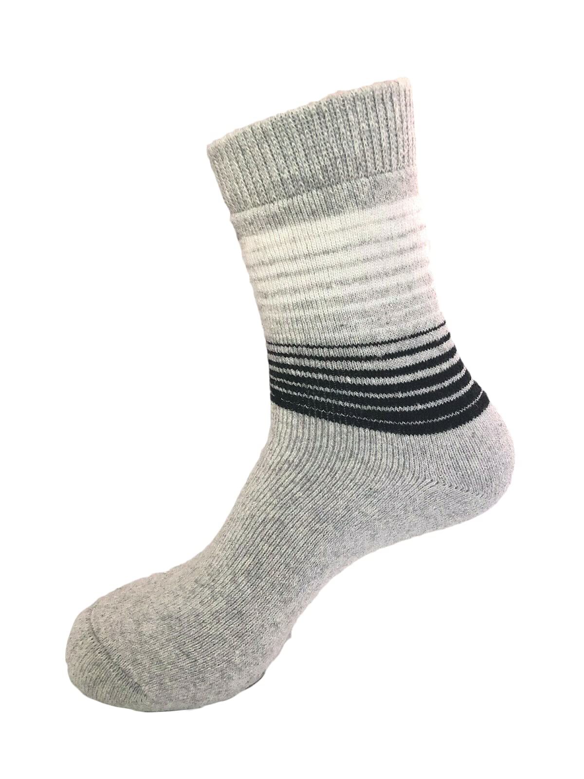 4 Pairs Men's Winter Warm Thermal Crew Socks - Thick Lambswool Ankle Socks for Hiking, Skiing & Cold Weather Comfort