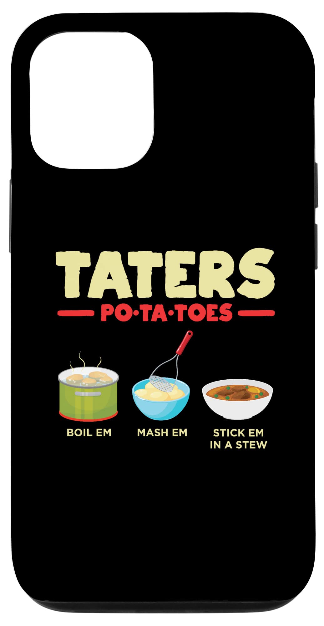 iPhone 12/12 Pro Potato-Themed Protective Case - Funny Lord of The Rings Inspired Design - Perfect for Fans, Gifts & Everyday Use