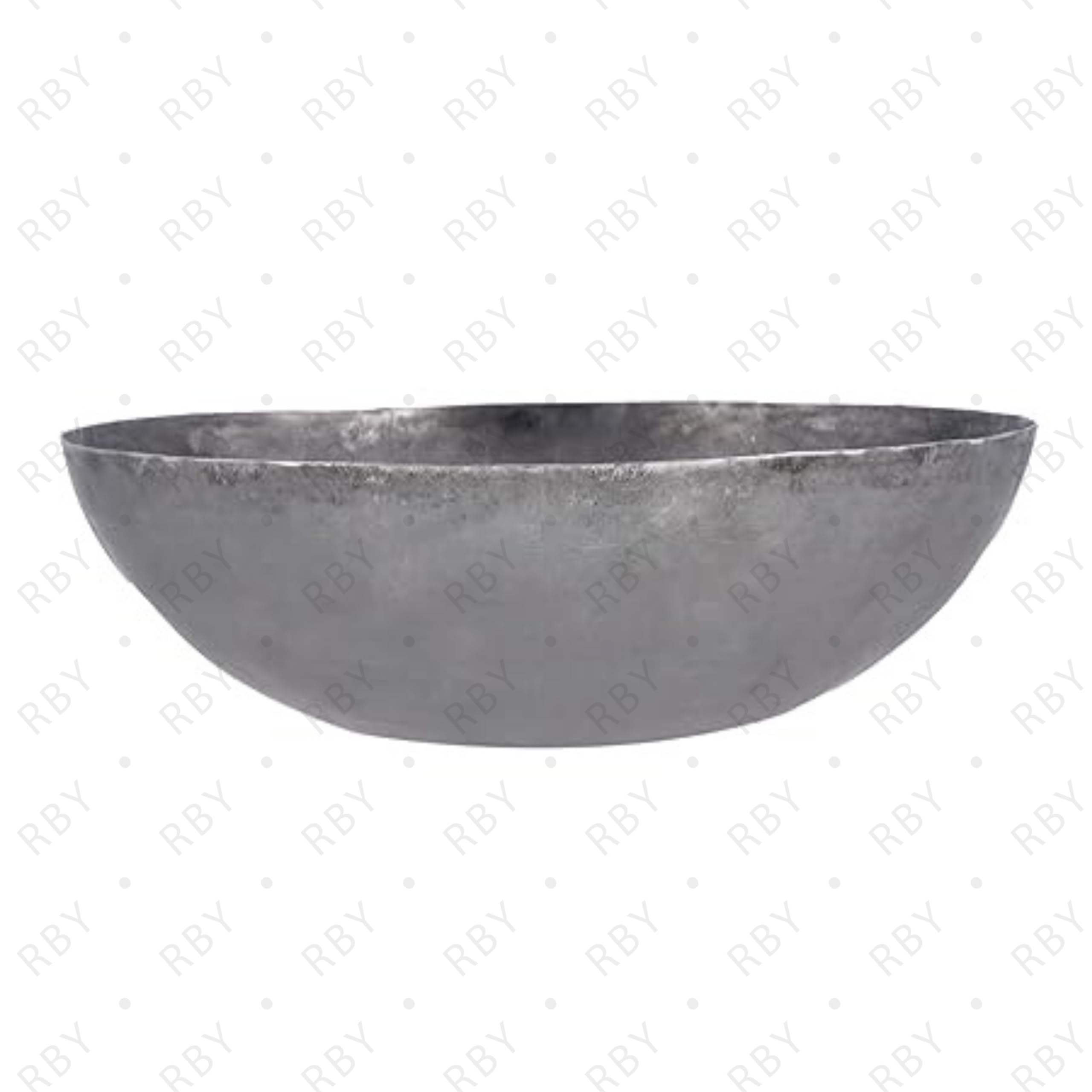 RBY Pure Iron Henna Bowl for Mehendi & Hair Dye - 7.5 Inch Stainless Steel Paste Mixing Bowl with Free Hair Color Brush - Perfect for Long Hair Care & Traditional Body Art