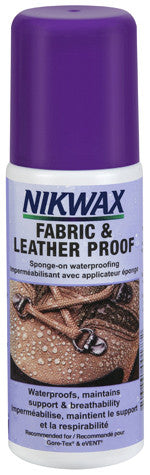 Nikwax Fabric & Leather Proof Waterproofing Spray - 125ml | Water Repellent for Jackets, Shoes & Bags | Outdoor Gear Protection for Hiking & Travel