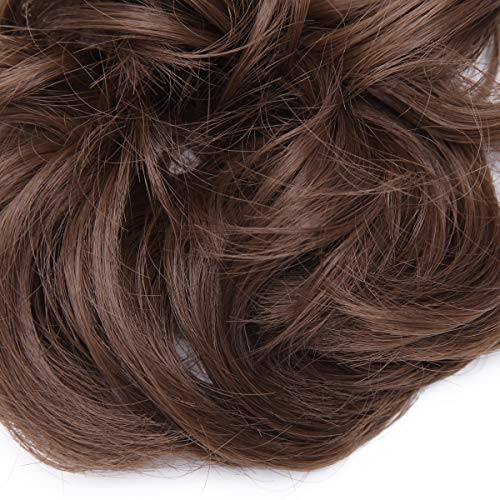 Messy Bun Hair Extension for Curly Hair - Clip-in Updo Hairpiece for Women | Perfect for Weddings, Parties & Everyday Styling