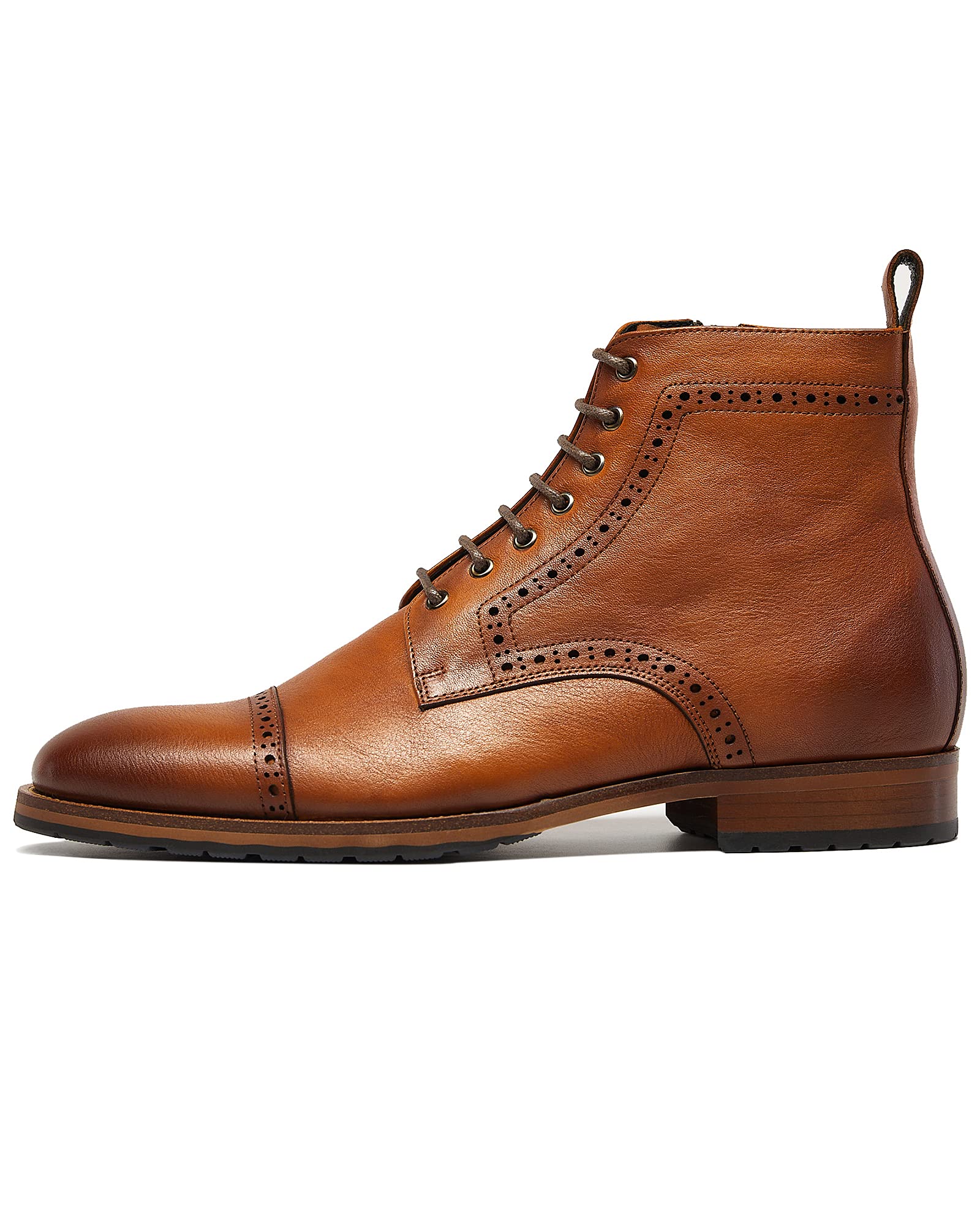 **Men's Genuine Leather Motorcycle Boots - Combat, Casual & Work Boots for Riding, Outdoor & Daily Wear**