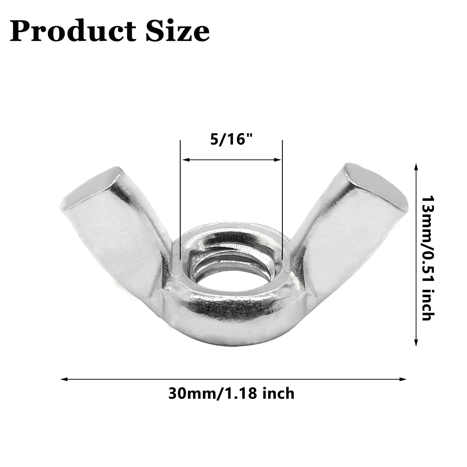 Stainless Steel 5/16