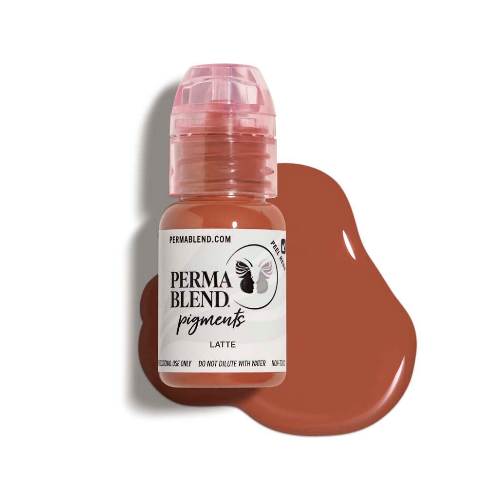 Perma Blend Latte Pigment - Professional Tattoo Ink for Long-Lasting Results | Perfect for Tattoo Artists & Body Art Enthusiasts | Use for Permanent Makeup, Cosmetic Tattoos & Artistic Designs