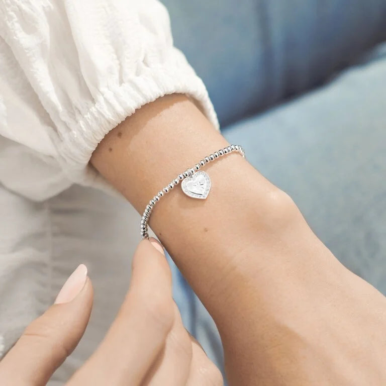Joma Jewellery Friendship Bracelet - A Little Friendship Knows No Distance - Perfect Gift for Best Friends, Long Distance Relationships & Special Occasions