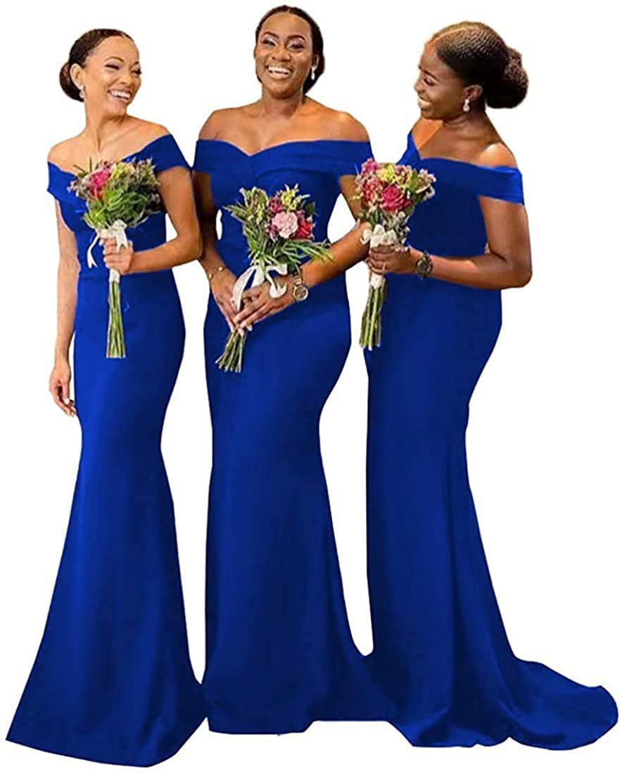 Elegant Off Shoulder Mermaid Bridesmaid Dress - Formal Evening Gown for Wedding Party, Bodycon Prom Dress - Perfect for Bridal Showers, Bachelorette Parties & Special Occasions
