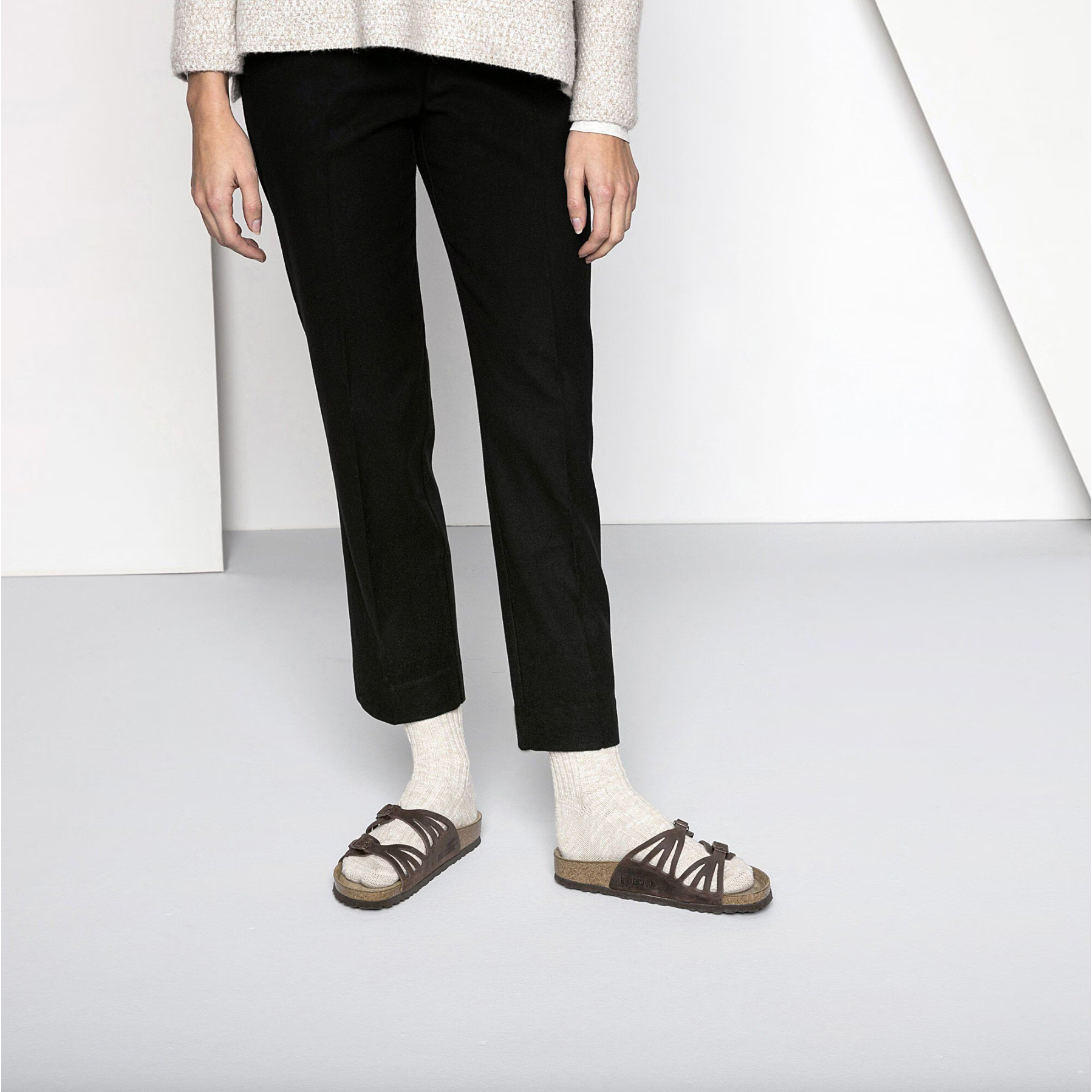 Birkenstock Women's Cotton Slub Socks - Comfortable Casual Crew Socks for Everyday Wear, Home & Outdoor Activities