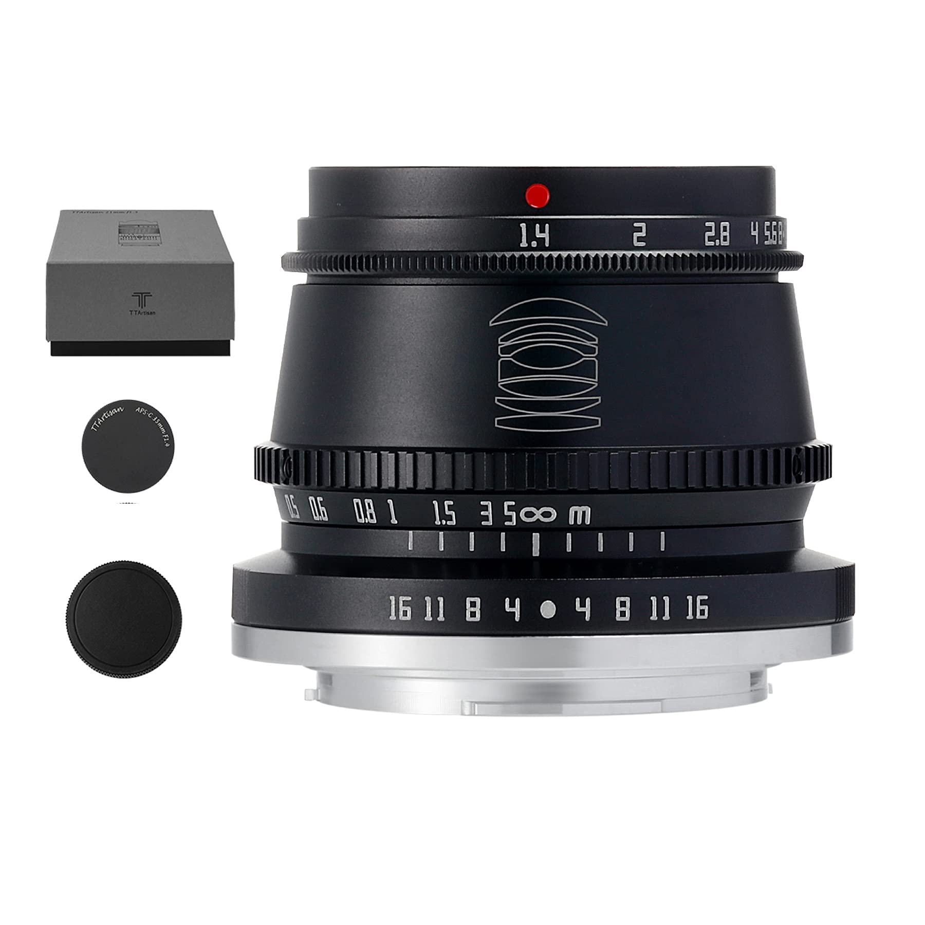 35mm F1.4 APS-C Manual Focus Lens for Sony E Mount - Compatible with A5000, A5100, A6000, A6100, A6300, A6400, A6500, A6600, NEX-3, NEX-3N - Perfect for Portrait, Street & Low Light Photography