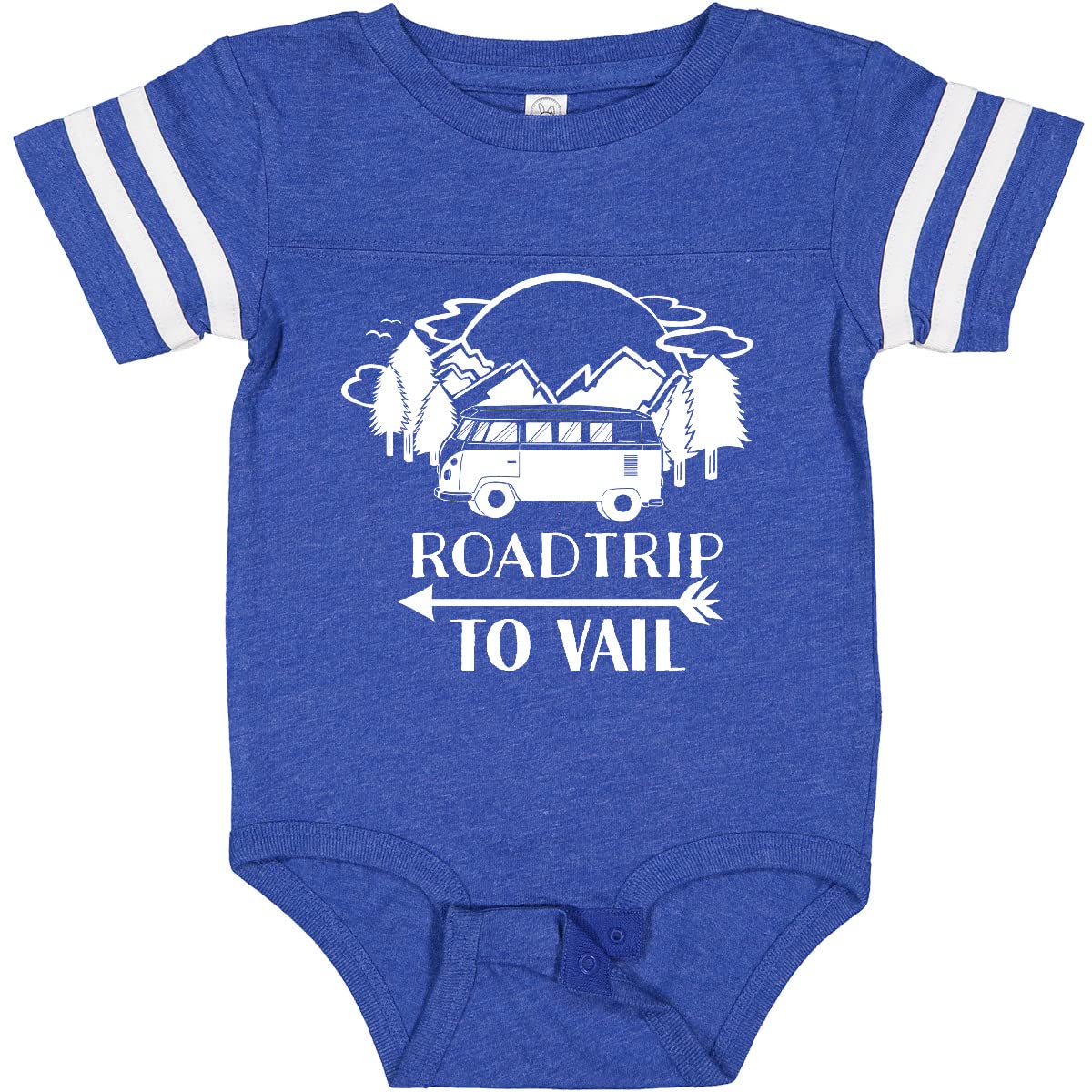 Inktastic Road Trip to Vail Baby Bodysuit - Cute Infant Onesie for Travel Adventures, Family Vacations & Outdoor Activities