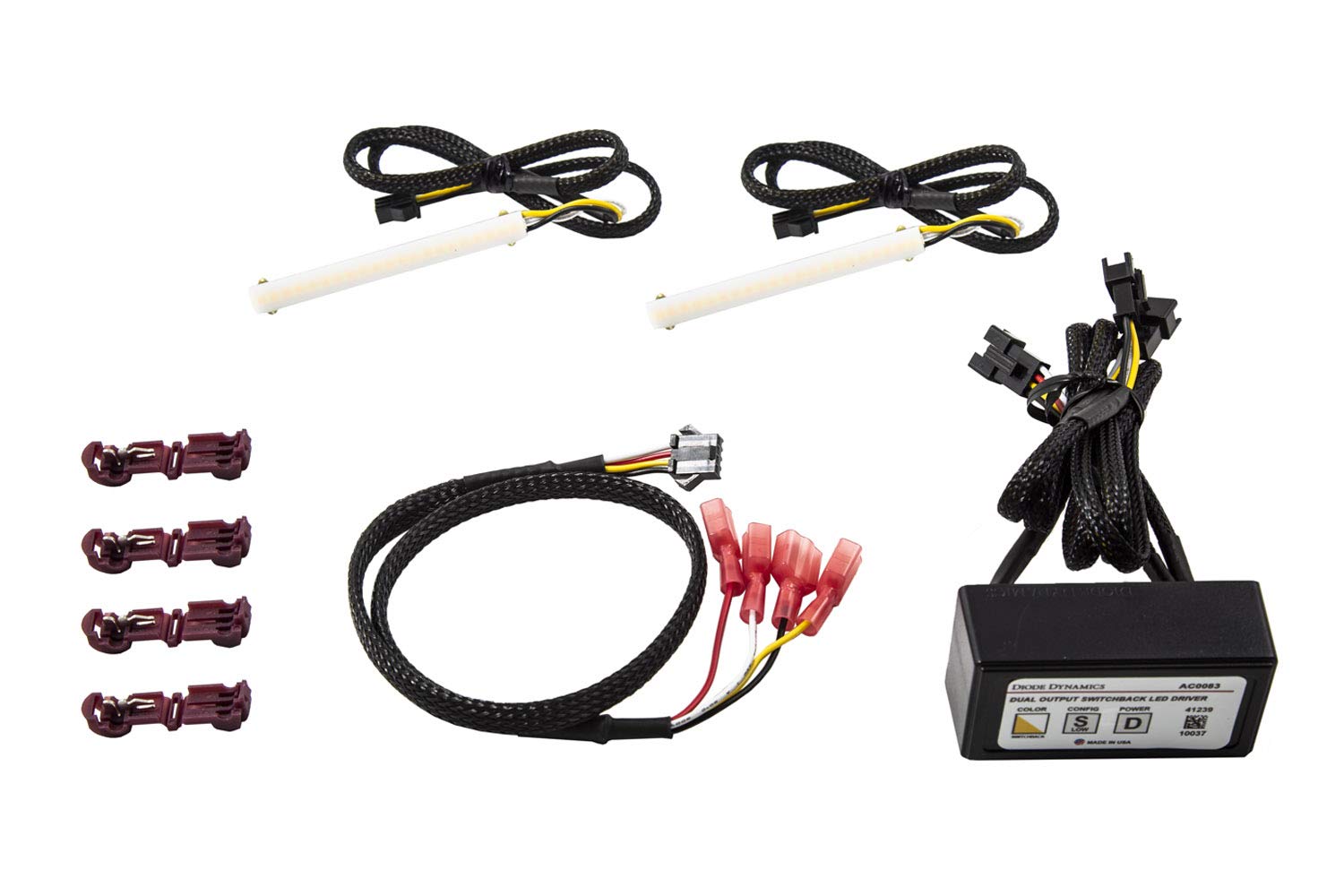 Dual Color LED Strip Lights - High Density 3 Inch Kit with SF Switchback Technology by Diode Dynamics | Perfect for Car Interior Lighting, Home Decoration & DIY Projects