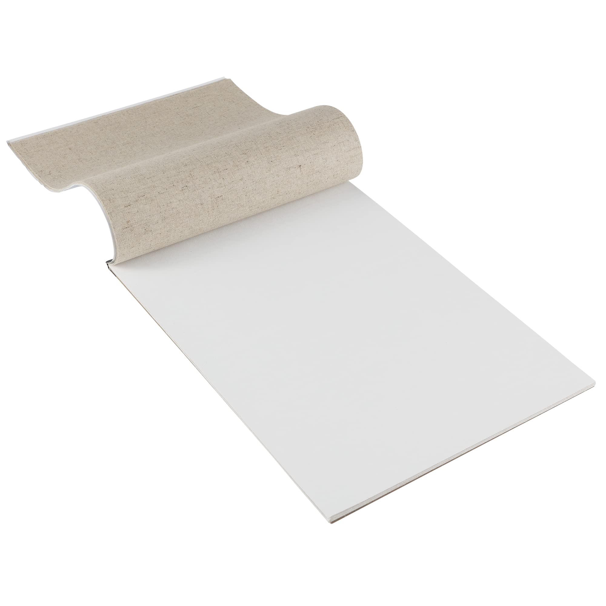 Centurion Artist Professional Linen Canvas Paper Pad for Oil & Acrylic Painting - 10 Sheets 16x20 Inch (40.6x50.8cm) - Acid-Free Premium Texture for Artists - Perfect for Studio Work, Classroom & Outdoor Sketching