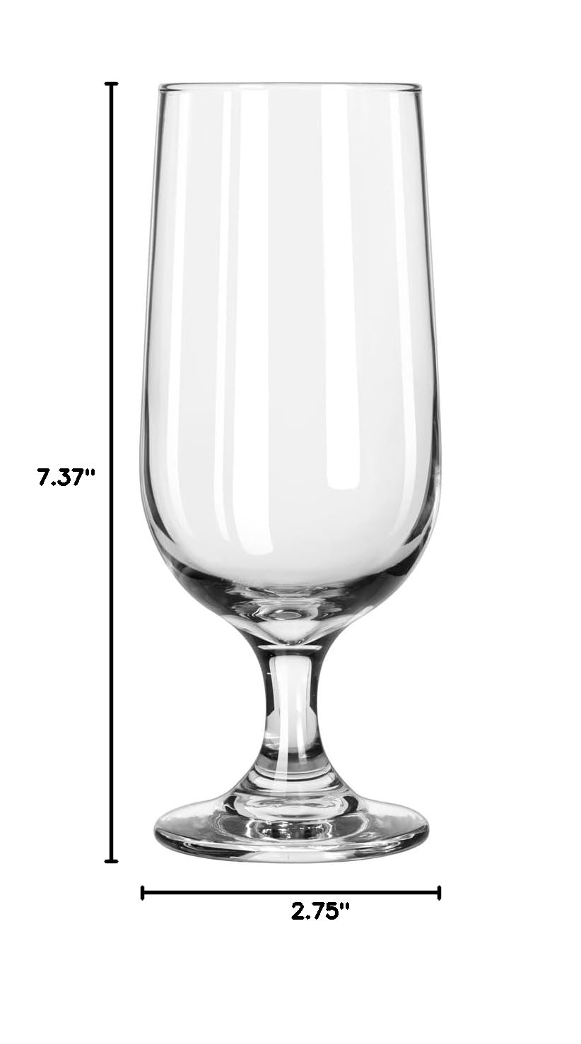 Libbey 3730 Embassy 14oz Beer Glass Set of 24 - Premium Barware for Home, Restaurants & Pubs - Perfect for Serving Draft Beer, Lager & Ale