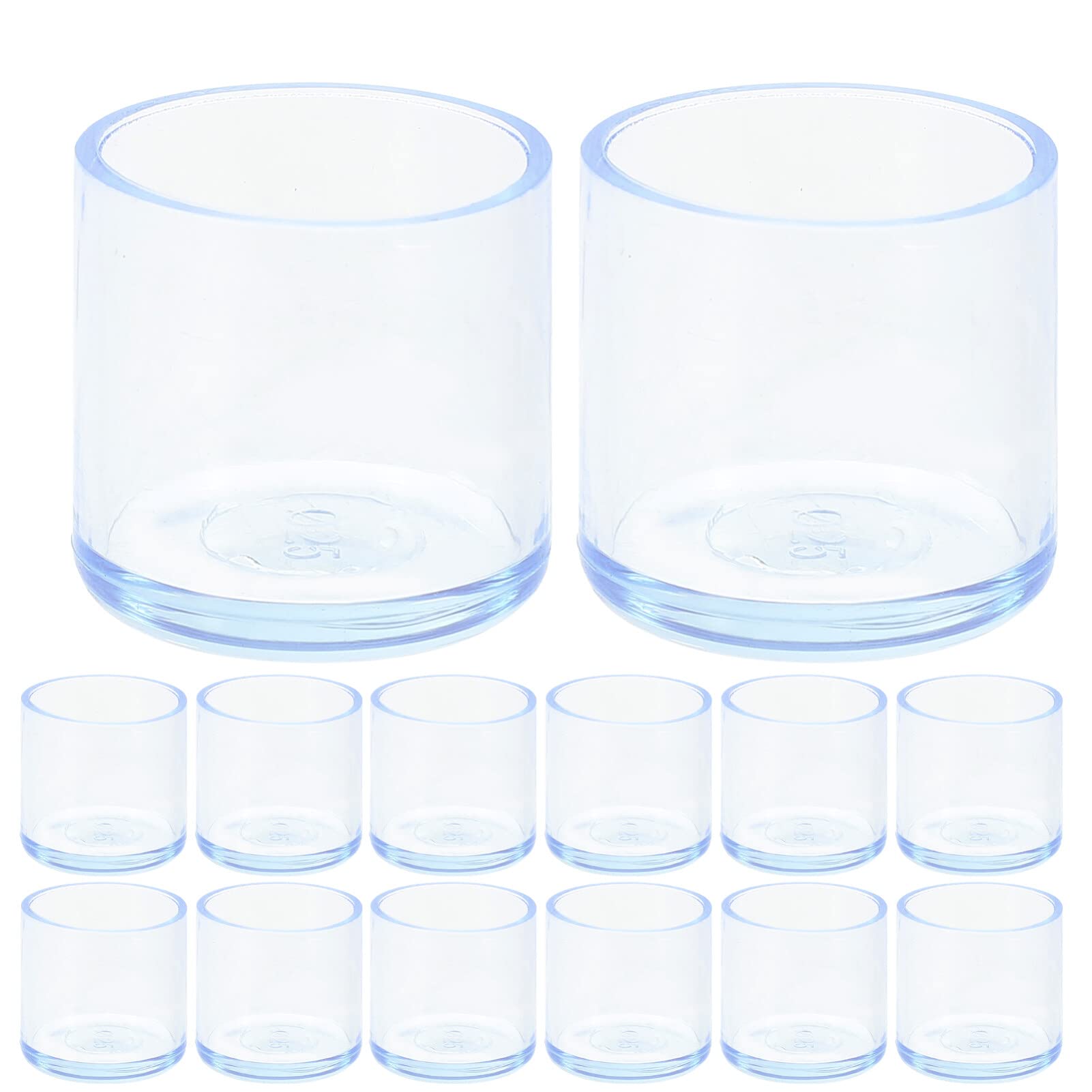 OSALADI 30-Piece Clear Furniture Leg Protectors - Transparent Chair Glides for Hardwood Floors, PVC Floor Sliders for Chairs & Tables - Prevent Scratches & Noise in Home, Office, Restaurant