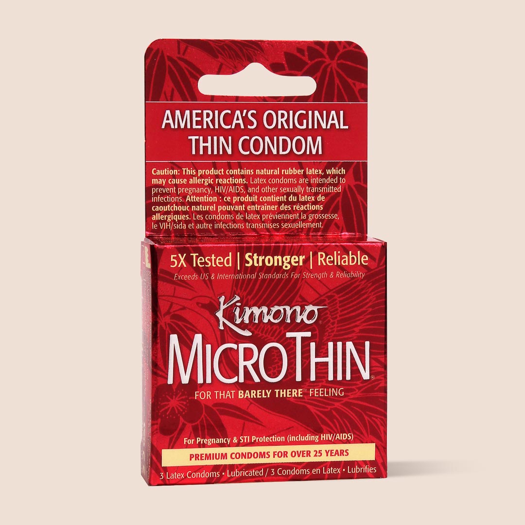 Ultra Thin Kimono Condoms | America's Original Thin Condoms for Enhanced Sensitivity & Comfort | Perfect for Romantic Nights & Intimate Moments