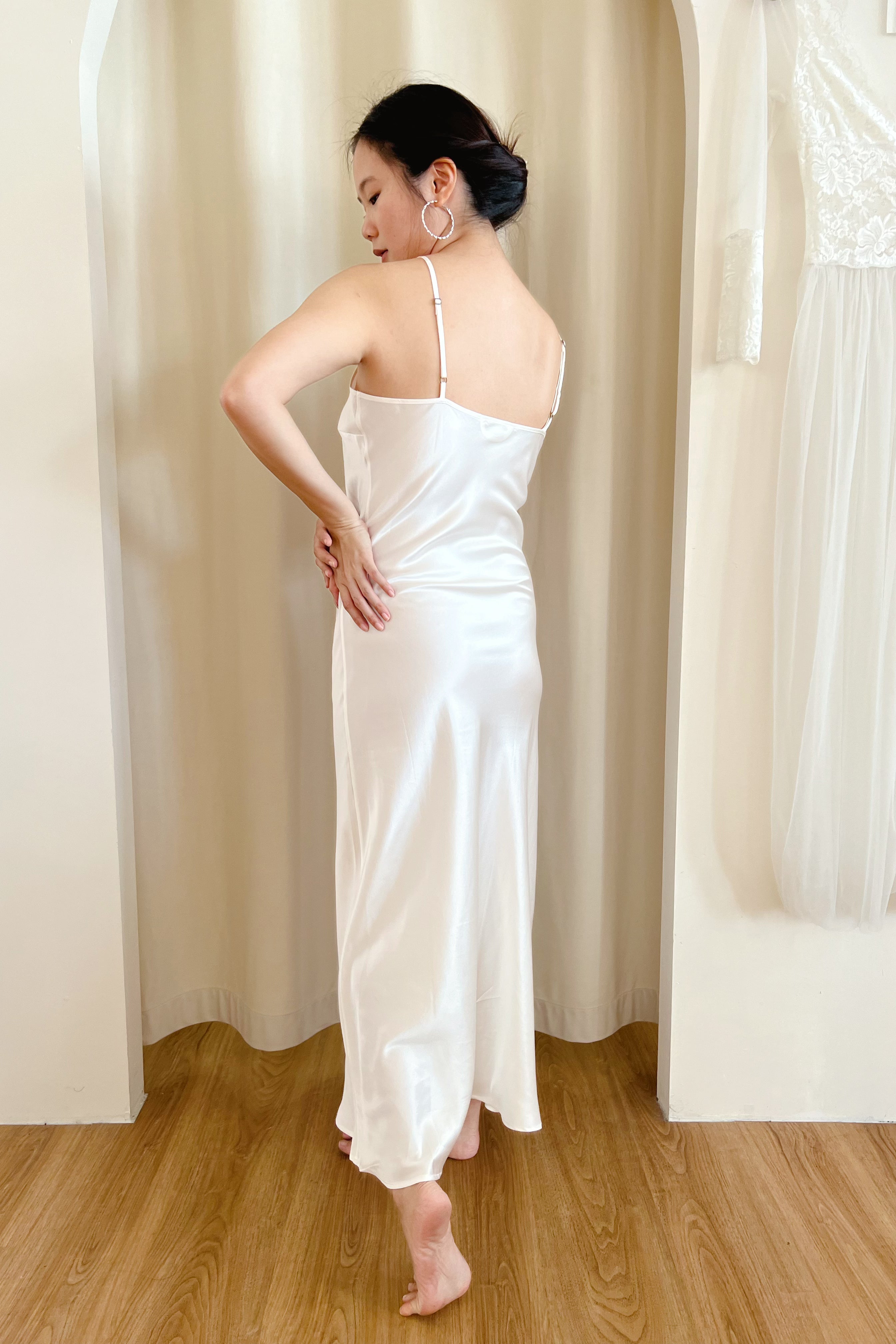 Luxury BESPOKE Mulberry Silk Slip Dress for Women - 100% Pure Silk Nightgown & Sleepwear - Perfect for Bridal Lingerie, Wedding Night, Anniversary Gifts & Elegant Lounging
