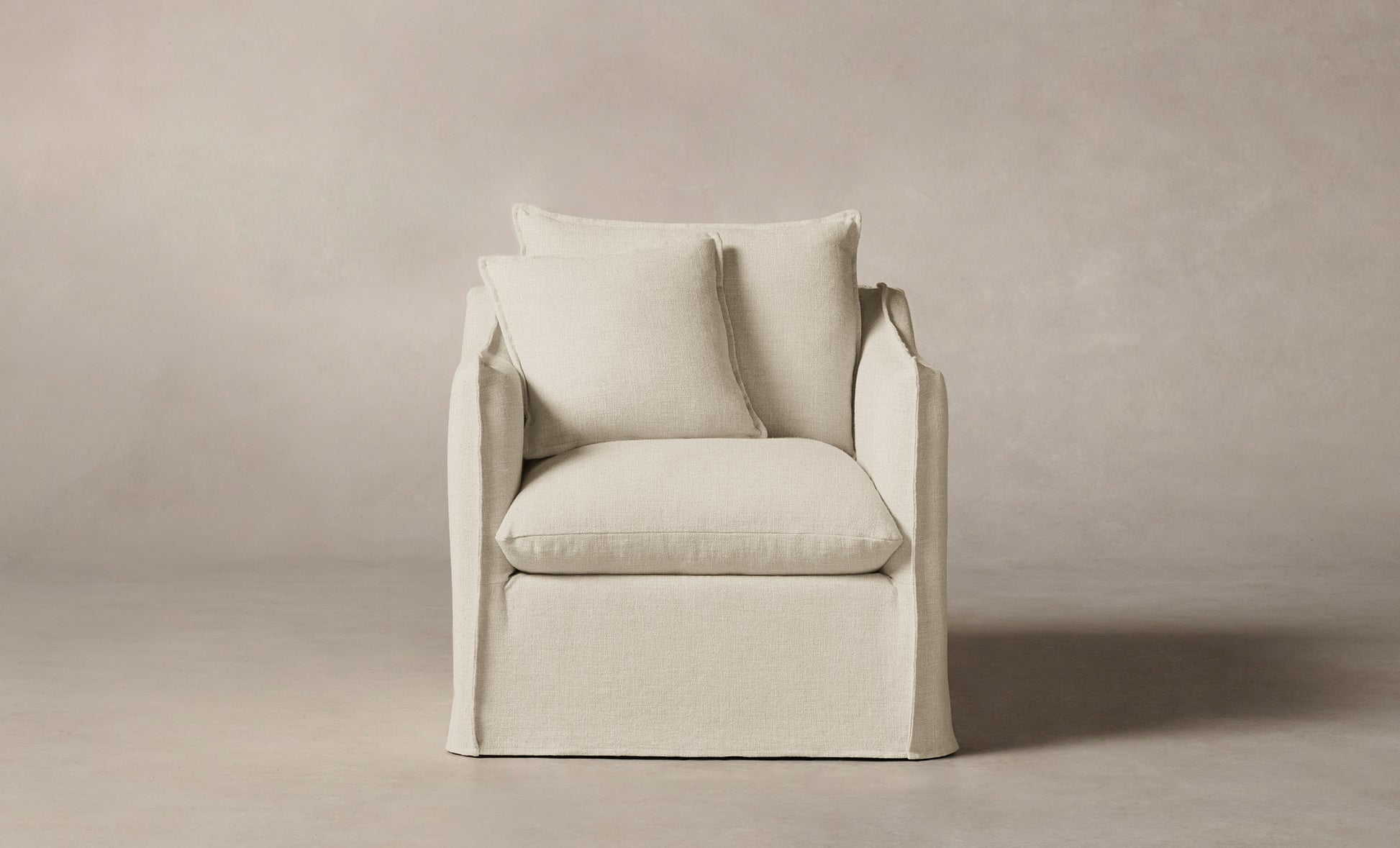 Premium Dune Swivel Chair with Performance Linen Weave Fabric - Modern Accent Chair for Living Room, Bedroom or Office - Comfortable 360-Degree Rotating Seat for Relaxation and Stylish Home Decor
