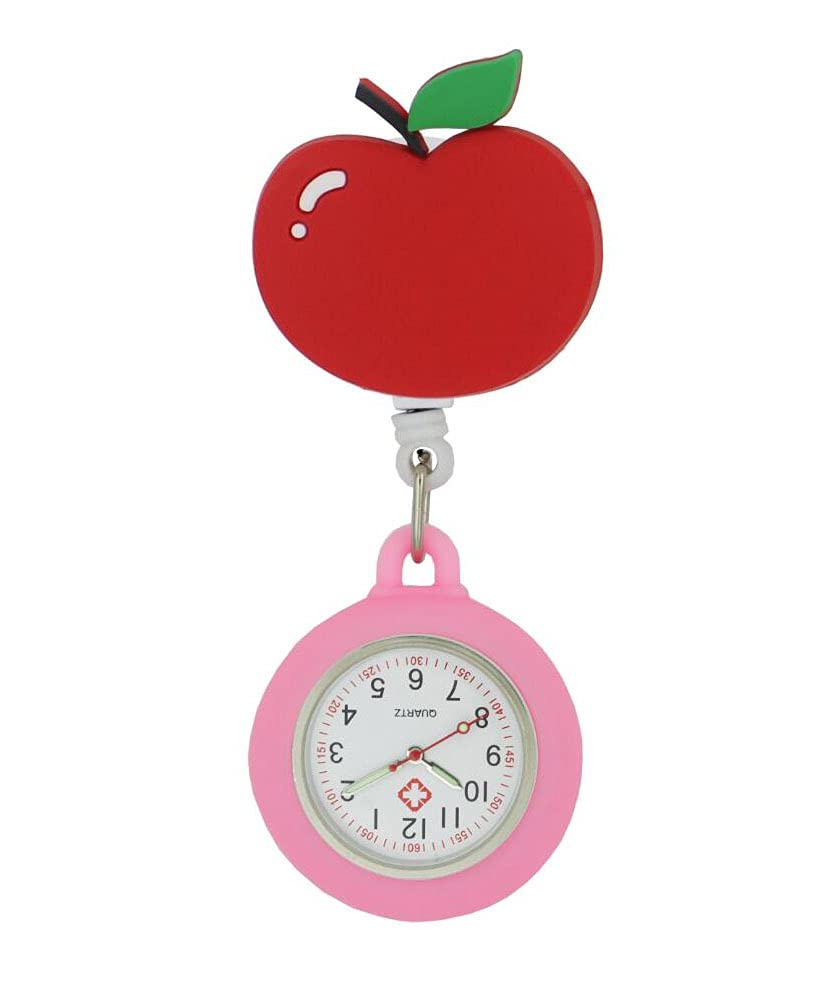 Retractable Nurse Watch with Second Hand for Medical Professionals - Clip-on Lapel Watch for Work & Duty